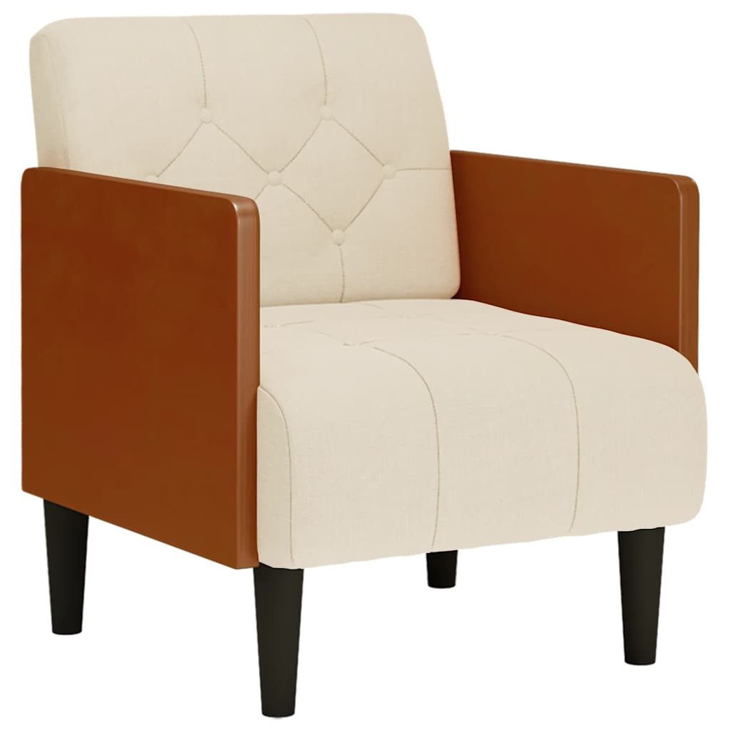 vidaXL Sessel Sessel mit Armlehnen 55 cm Leinen
