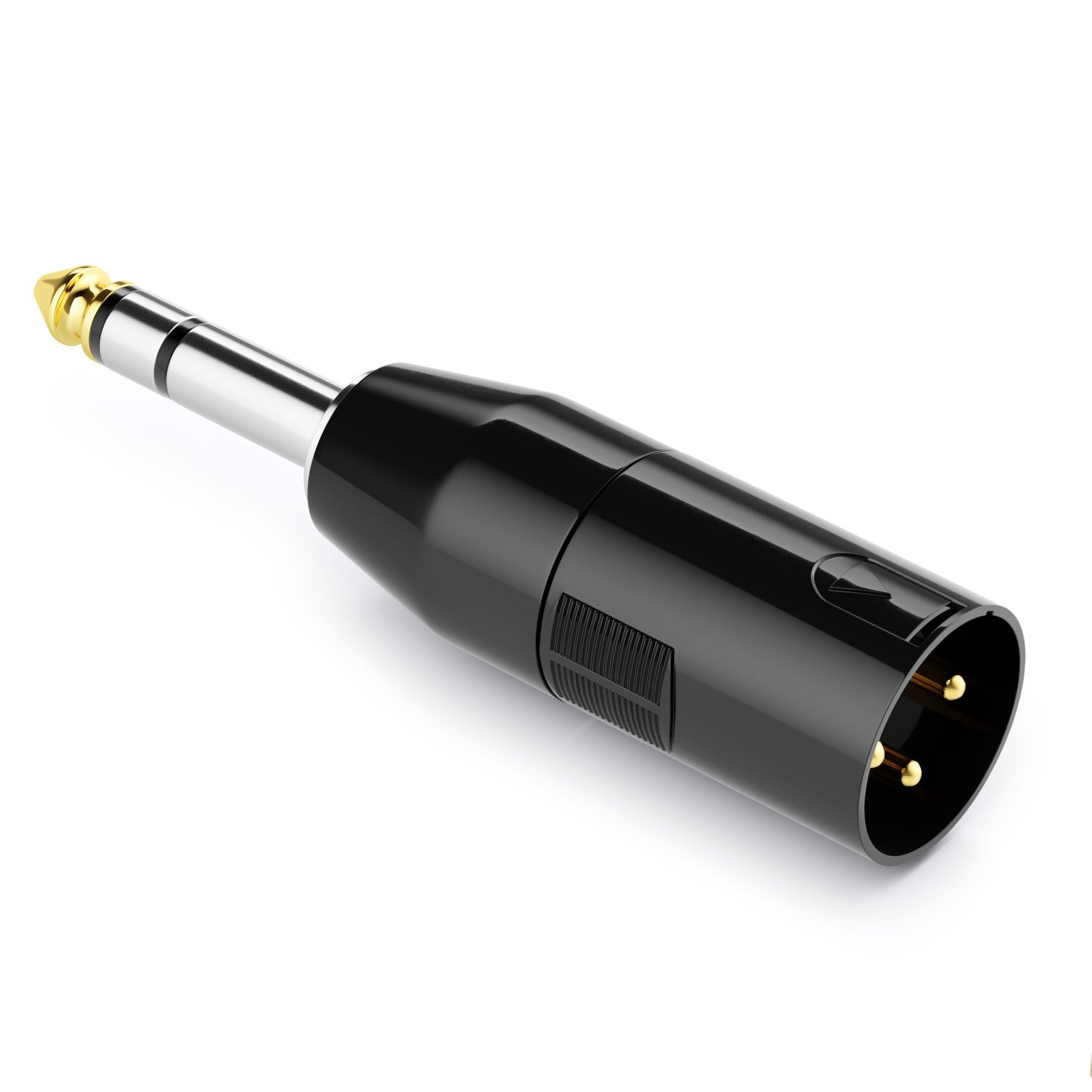 deleyCON Audio Adapter XLR auf 6,3mm Stereo Klinke XLR Stecker auf Audio-Kabel