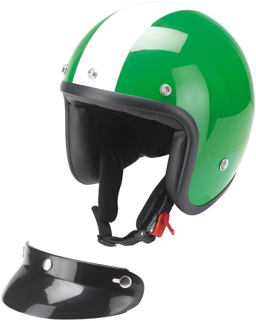 Redbike Motorradhelm RB-753 Oldtimer Jethelm, Ratschenverschluss