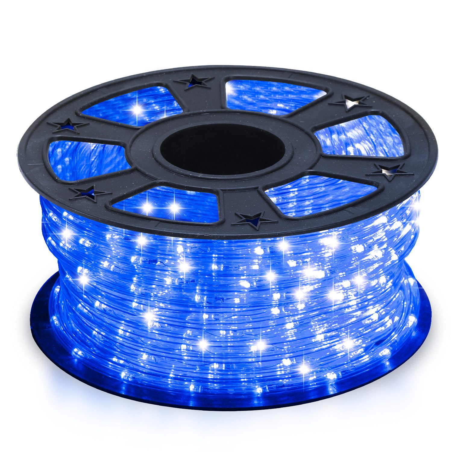 Clanmacy Lichterschlauch LED Lichtschlauch Blau Außen Lichterkette Party Ga günstig online kaufen