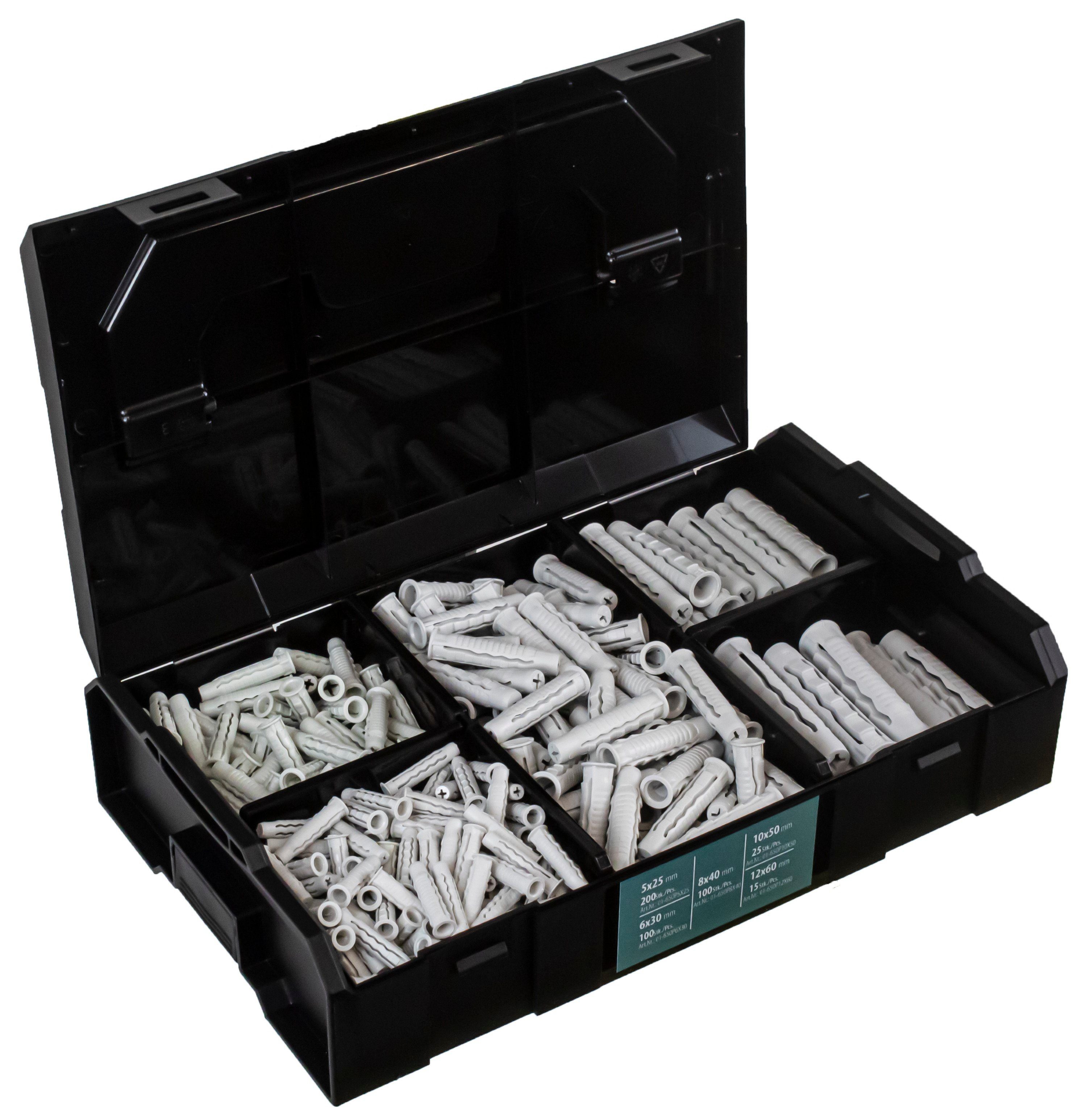 Schrauben- und Dübel-Set Universaldübel Sortiment 440 Teile
