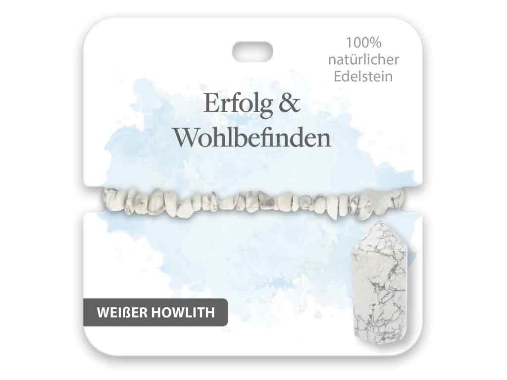 Armband BB Klostermann Edelstein Armband Weißer Howlith Erfolg & Wohlbefinden