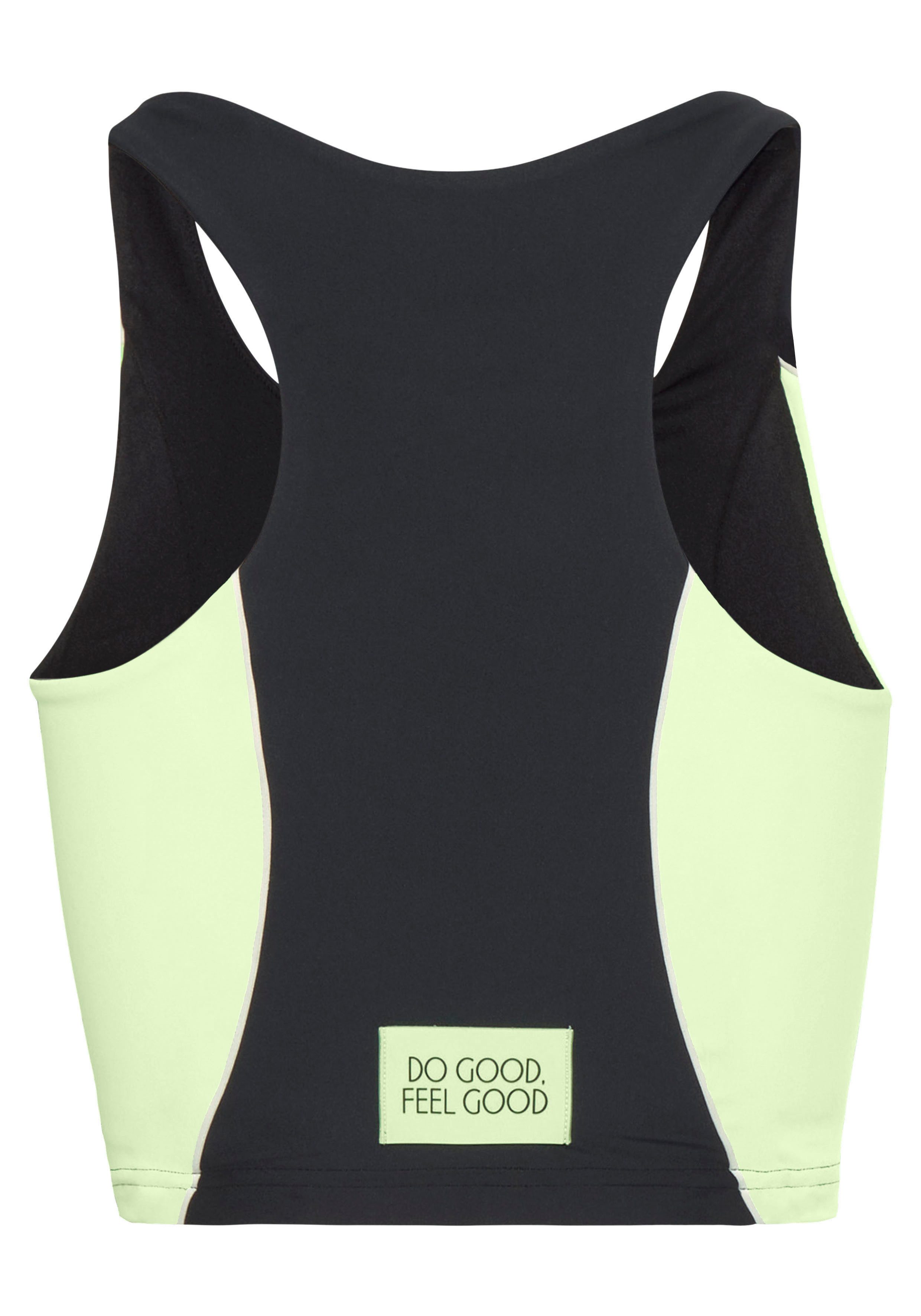LASCANA ACTIVE Crop-Top Sporttop mit farblich abgesetztem Details