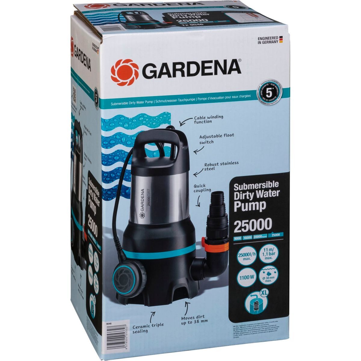 GARDENA Gartenpumpe Schmutzwasser- Tauchpumpe 25000 günstig online kaufen