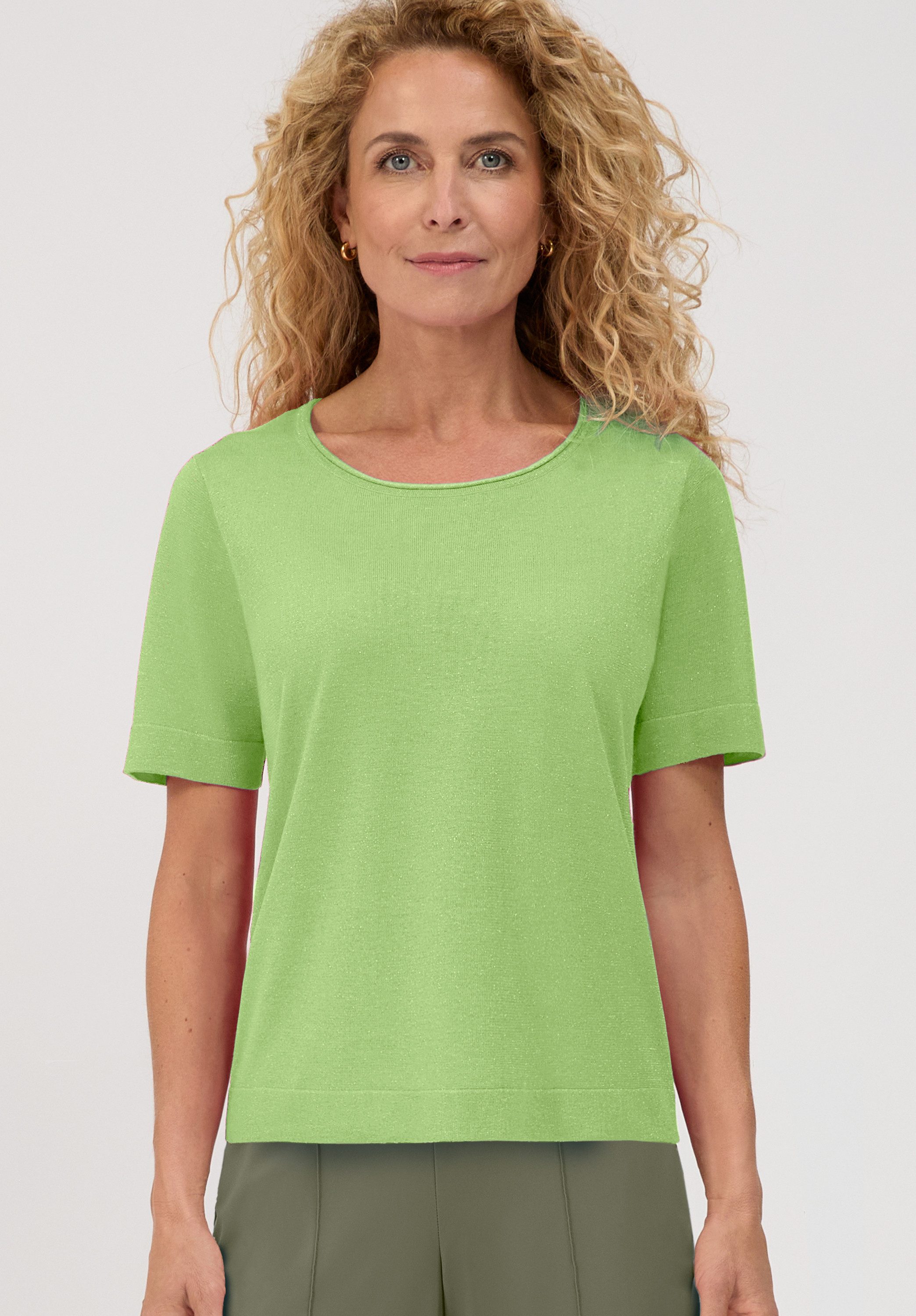 bianca Strickpullover RABEA in dezent schimmernden Feinstrick