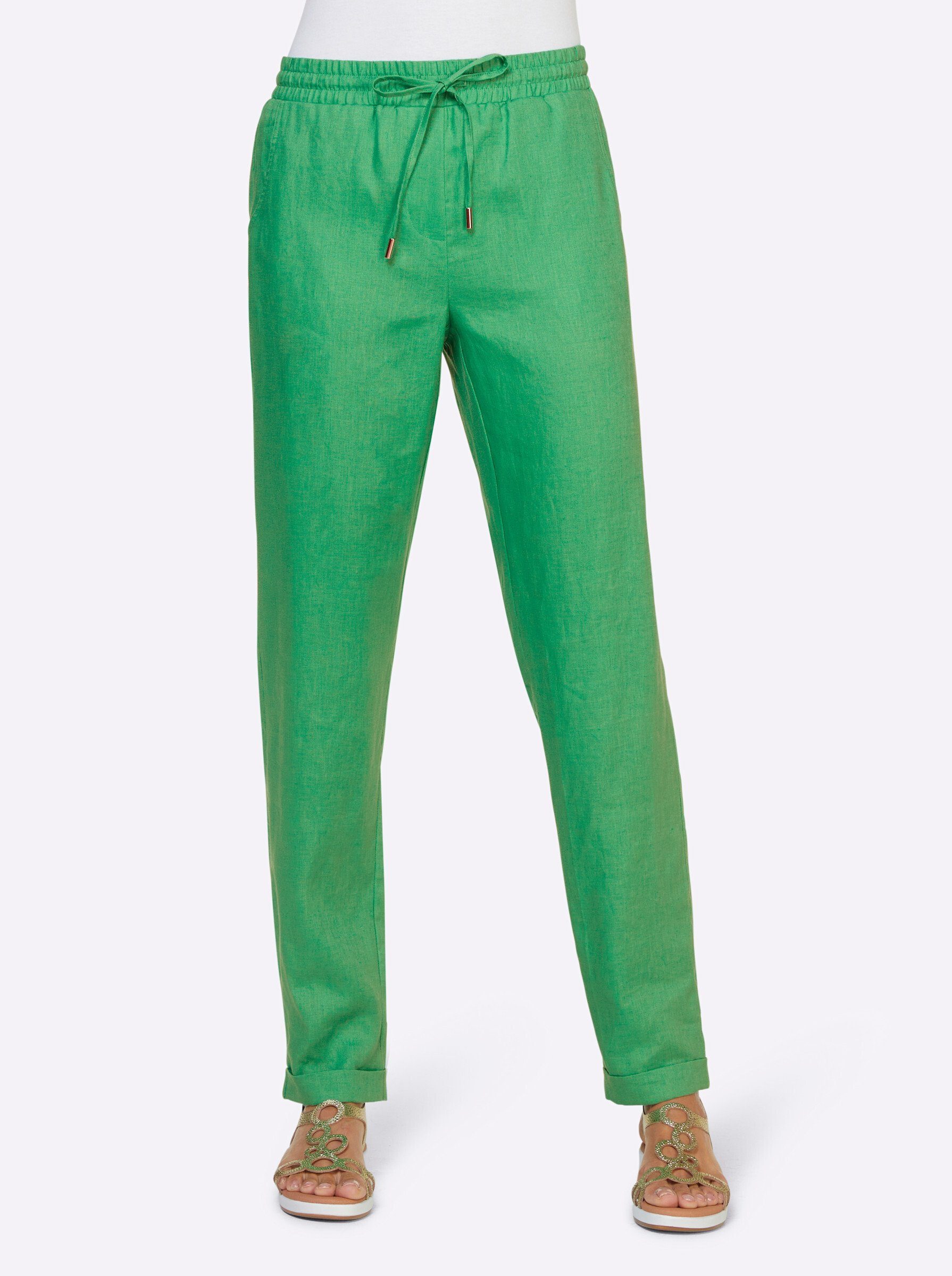 heine Jerseyhose Leinenhose erhöht günstig online kaufen