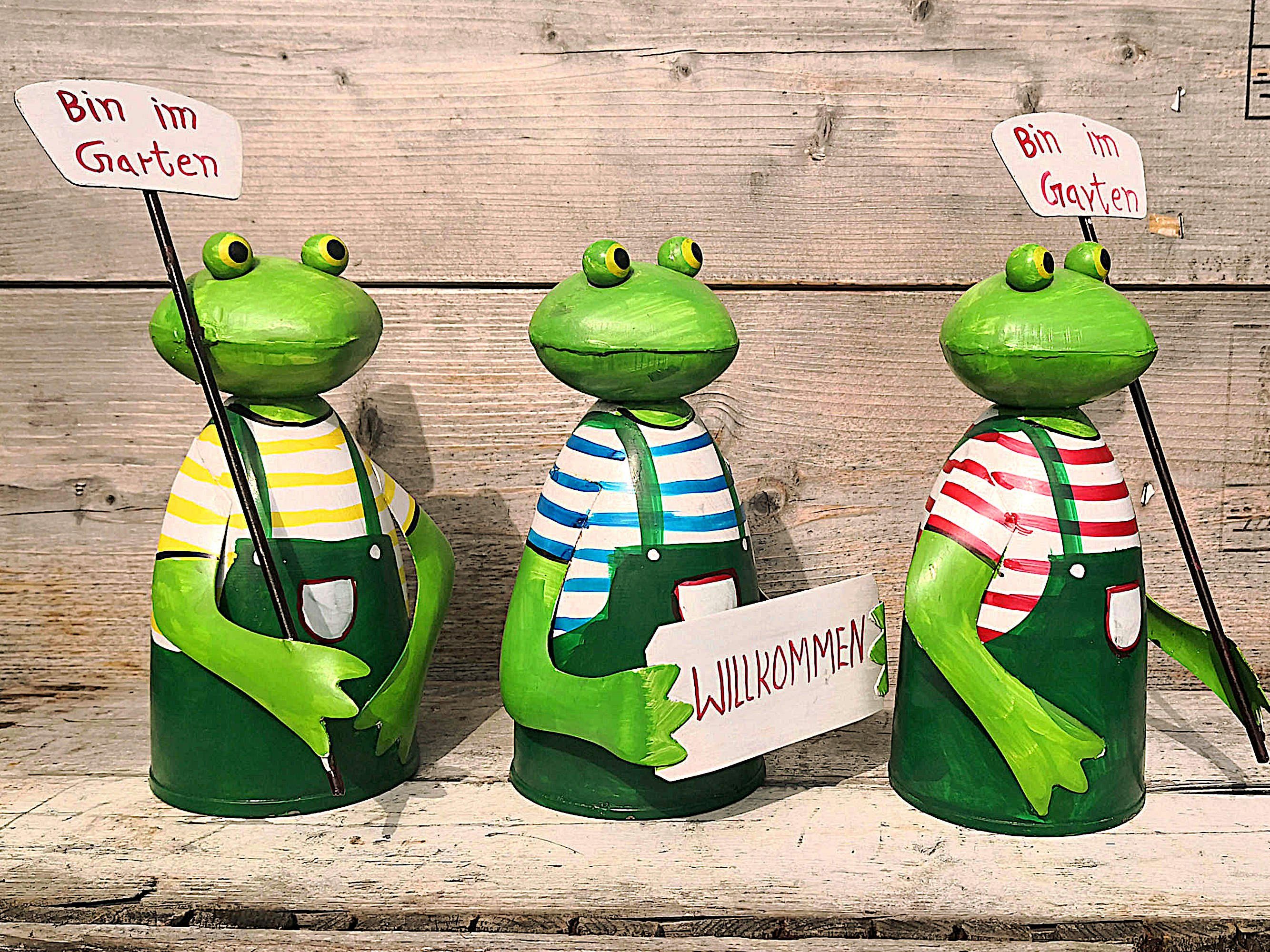 Paulslandhaus Gartenfigur "ZAUNHOCKER FROSCH" TIER METALL günstig online kaufen