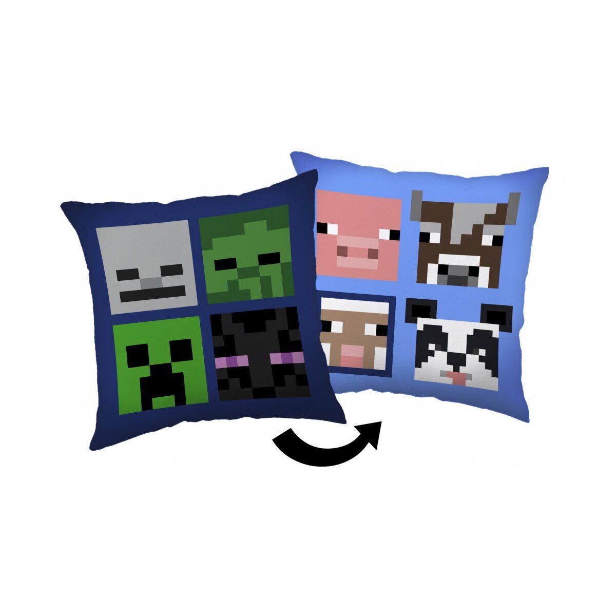 Minecraft Dekokissen Minecraft Kissen 40×40cm Bad Mobs Dekokissen Creeper