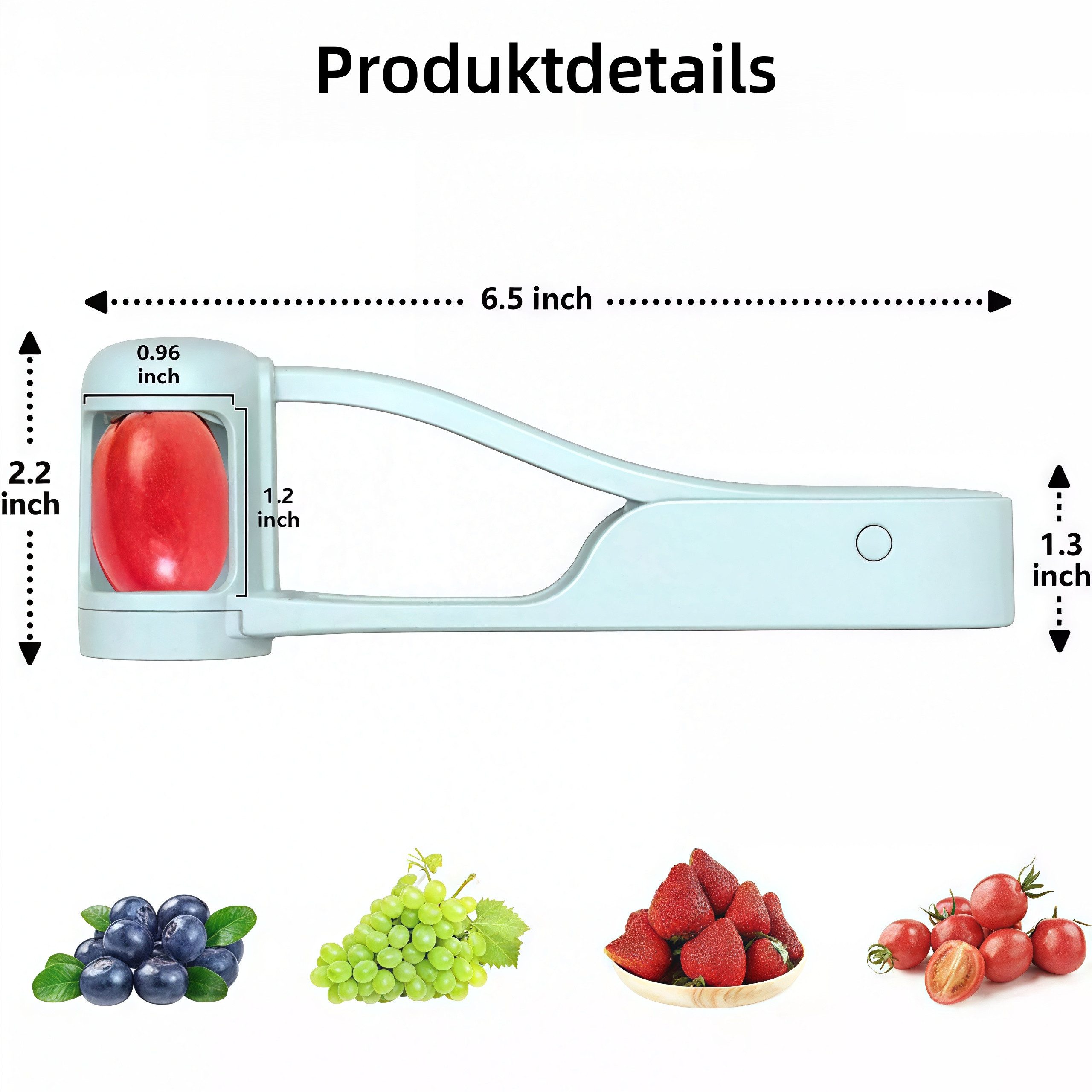 FOUORTUNATE-BEE Obstschneider Obstschneider für Babys und Kleinkinder, Fruchtschneider für Obstsalat und Tortendeko – Bild 2 von 5