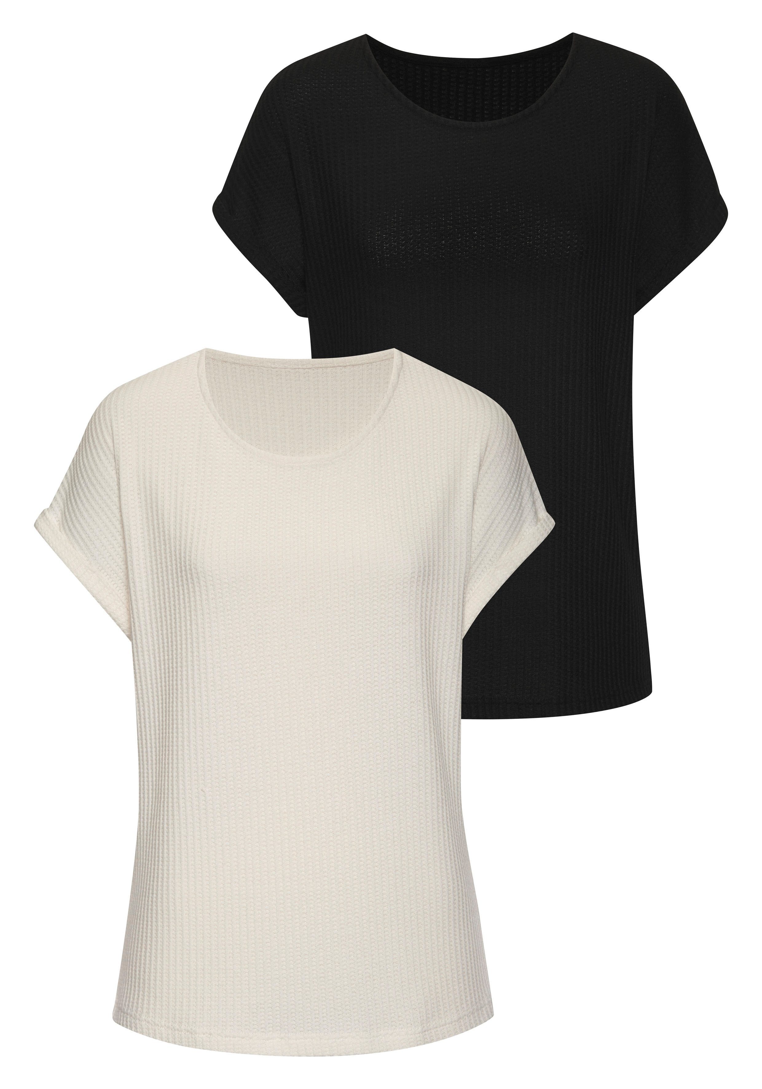 Vivance Kurzarmshirt "aus weicher Piqué-Qualität" günstig online kaufen