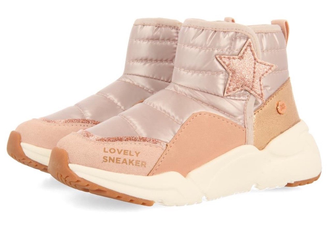 Gioseppo POLGAR Winterboots Plateauboots, Klettstiefel, Chunky Кроссовки mit Stern in roségoldfarben