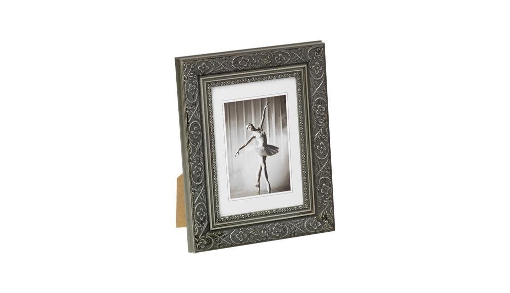 Natalini Bilderrahmen MANAU 10x15 Cm – Aus Holz, Schwarz, Mit Ständer, Außenmaß 15x20x1,5 Cm