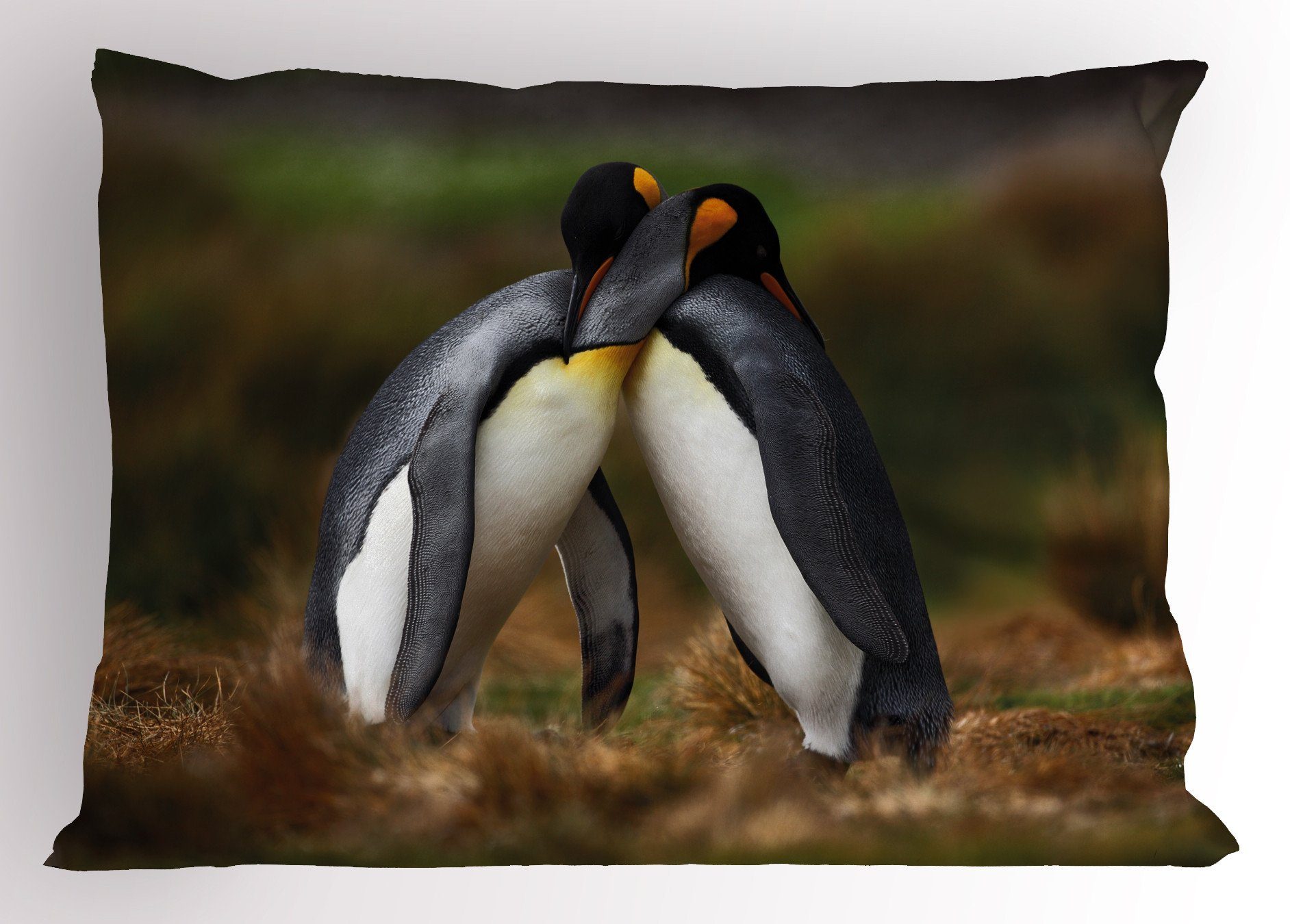 Kissenbezüge Dekorativer Standard King Size Gedruckter Kissenbezug, Abakuhaus (1 Stück), Tier Pinguin-Paare Cuddling