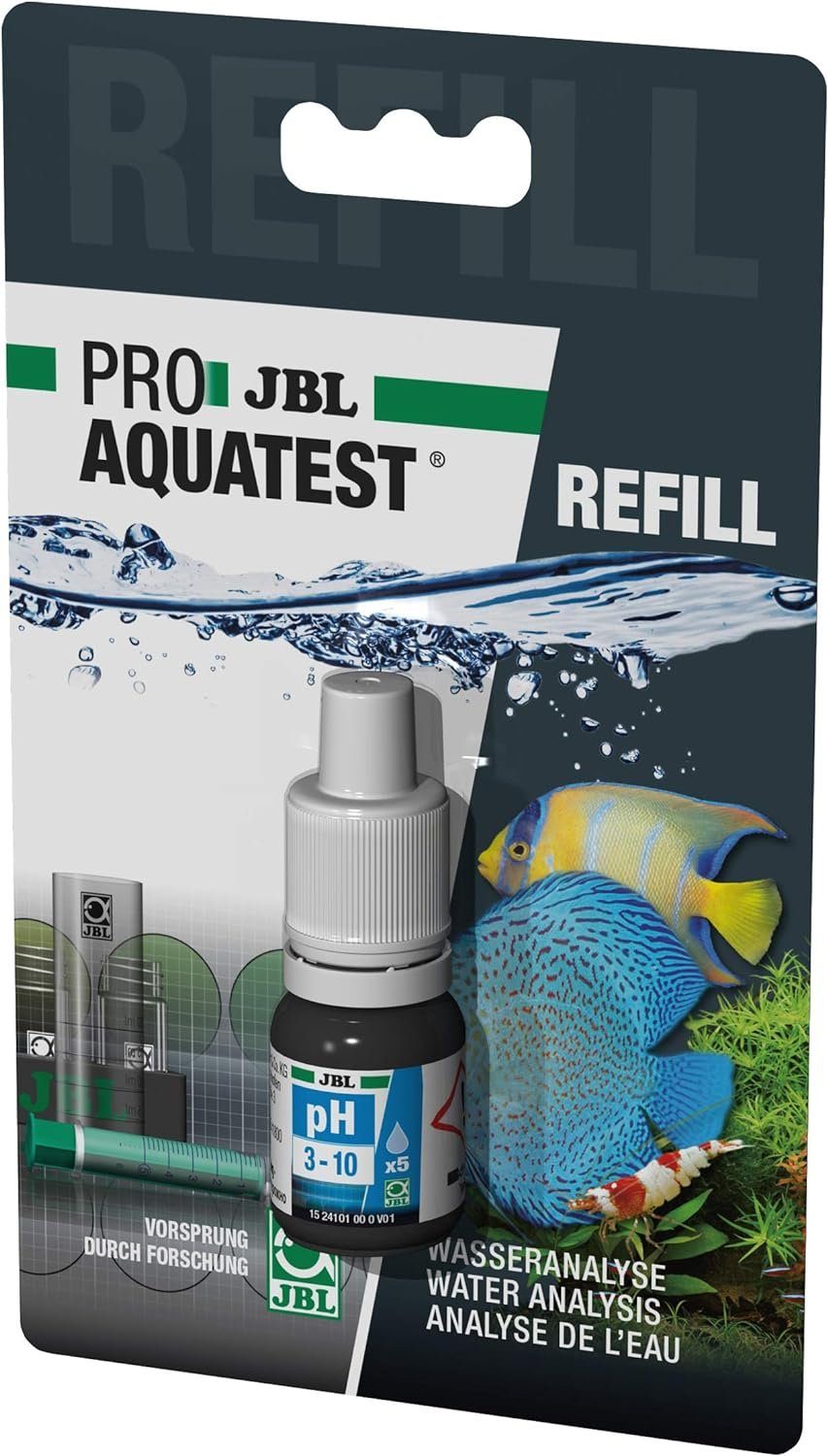 JBL GmbH & Co. KG Aquarium-Wassertest JBL PROAQUATEST pH 3.0 -10.0 Nachfüllflasche für JBLTestkoffer, pH 3.0 -10.0 Nachfüllflasche Testkoffer Wassertest