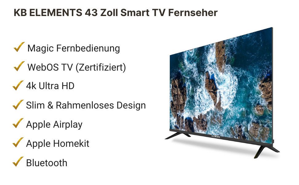 KB Elements ELT43WB6DE LED-Fernseher (10...