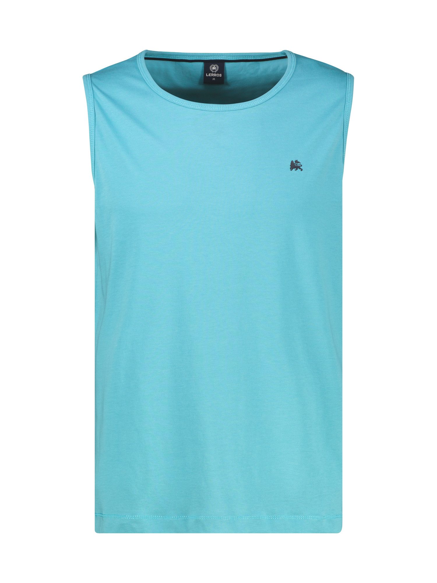 Muskelshirt Sportliches Tanktop aus Baumwolle mit Rundhalskragen
