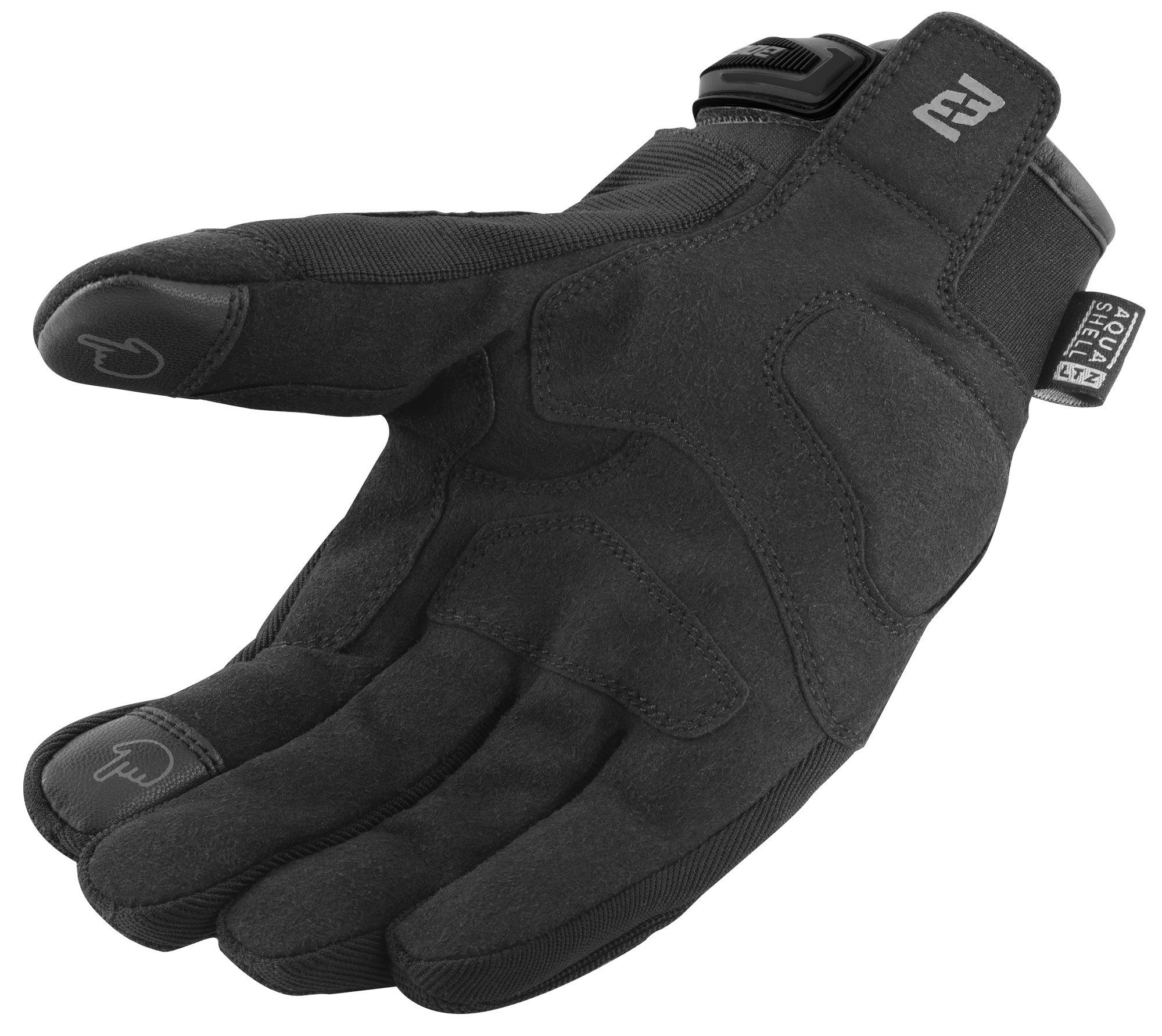 Bogotto Motorradhandschuhe Clutch-RS Motorrad Handschuhe perforiert,kurze Stulpe,Touchscreenbedienung möglich