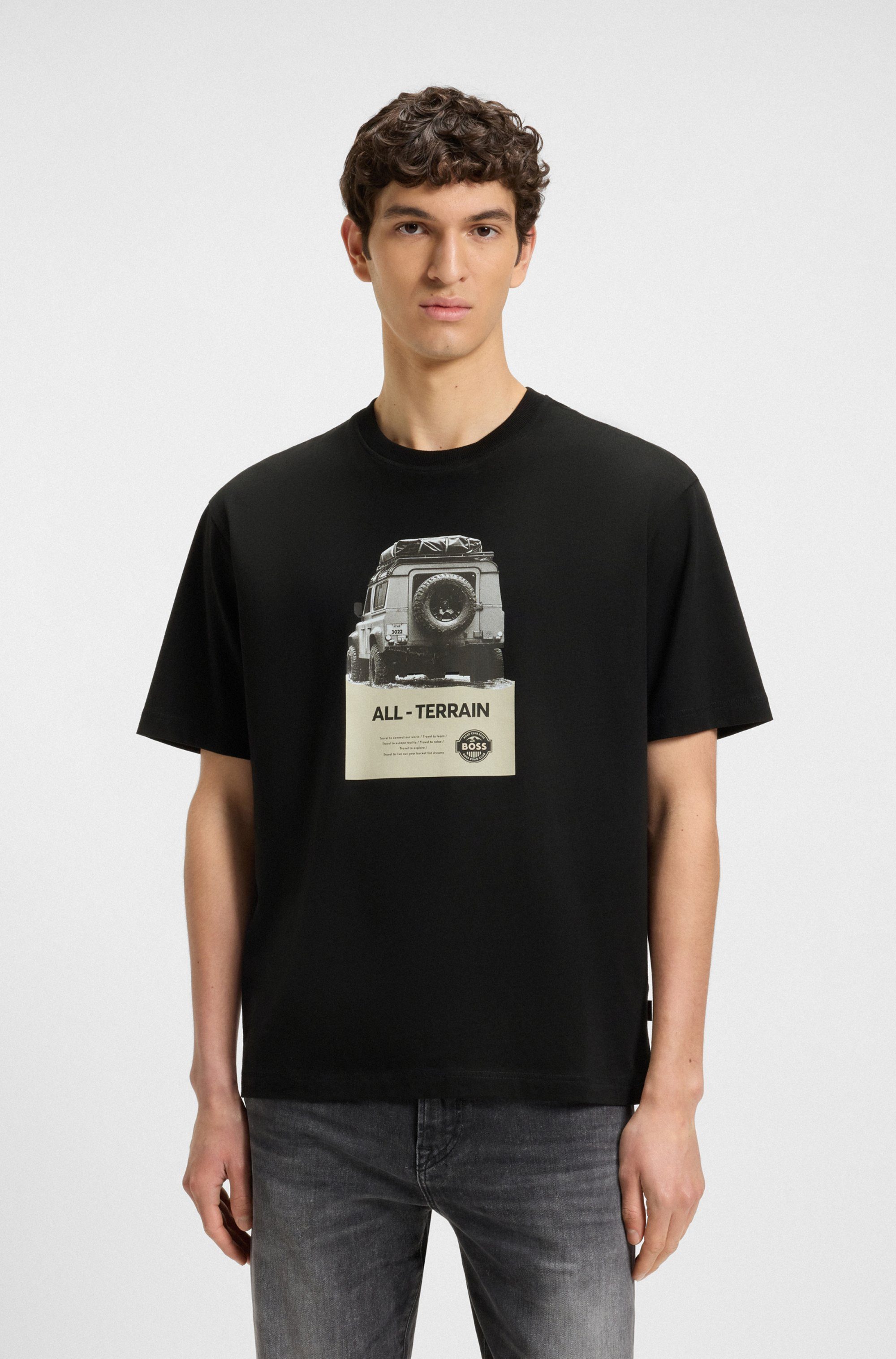 BOSS ORANGE T-Shirt Te Wagon mit coolem Fotodruck günstig online kaufen