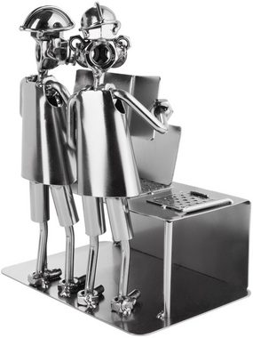 BRUBAKER Dekofigur Metallskulptur Schraubenmännchen Ingenieur (1 St), kunstvolle Geschenkfigur für Techniker und Ingenieure