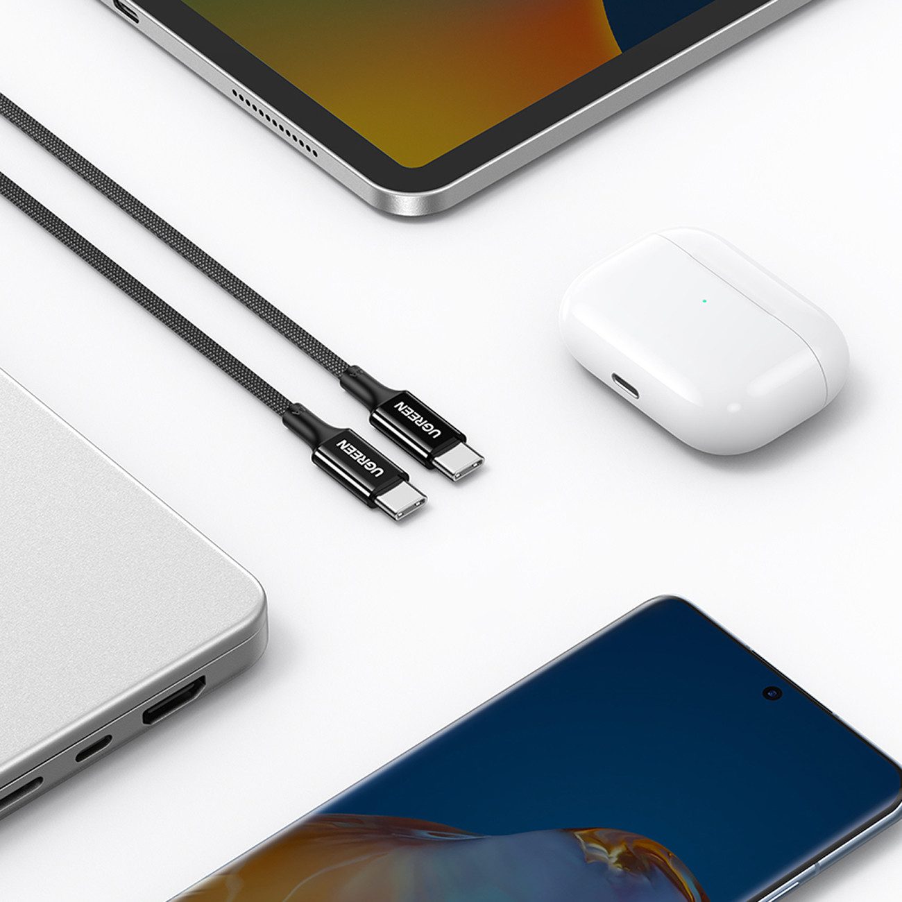 UGREEN Ladekabel / Datenkabel USB-C / USB-C PD-Kabel 100 W 1 m – schwarz Smartphone-Kabel
