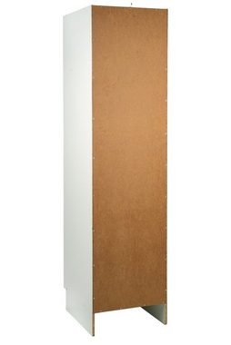 Hochschrank Küchenhochschrank TOP, Weiß matt, 1 Tür, B 50 x H 200 x T 60 cm, Kunststoffgriff in weiß