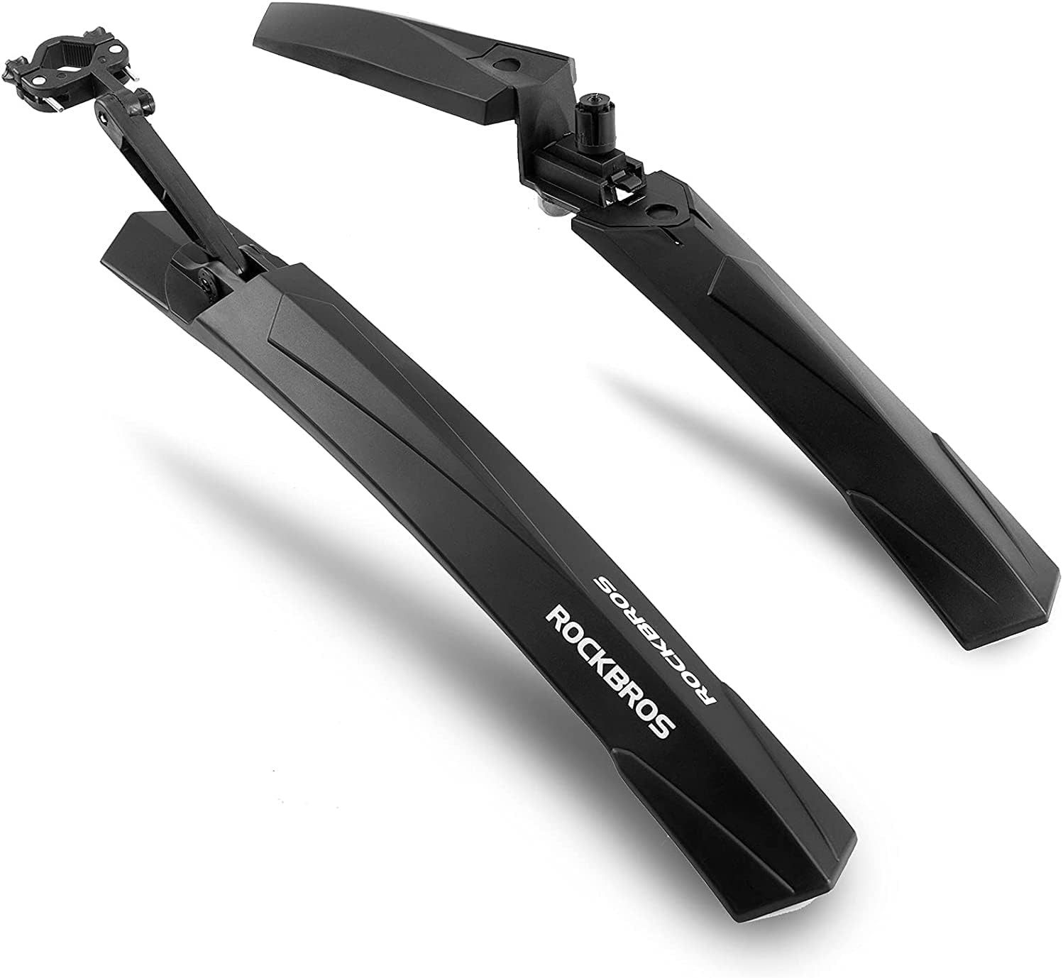 ROCKBROS Schutzblech Schutzblech Set Spritzschutz MTB (Geeignet für 26 Zoll, für Fahrräder, Mudguard, Schwarz), Vorne und Hinten