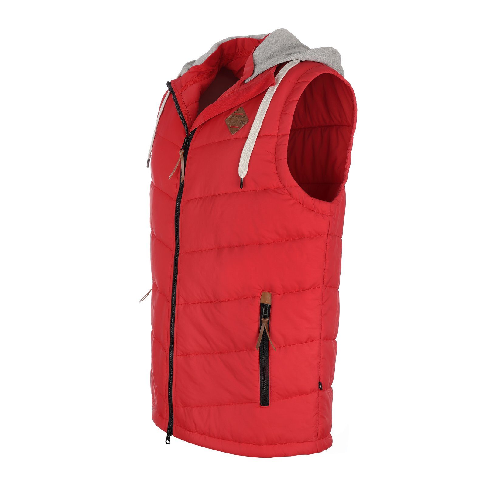Dry Fashion Steppweste Eutin Herren Outdoor Weste Eutin mit Kapuze