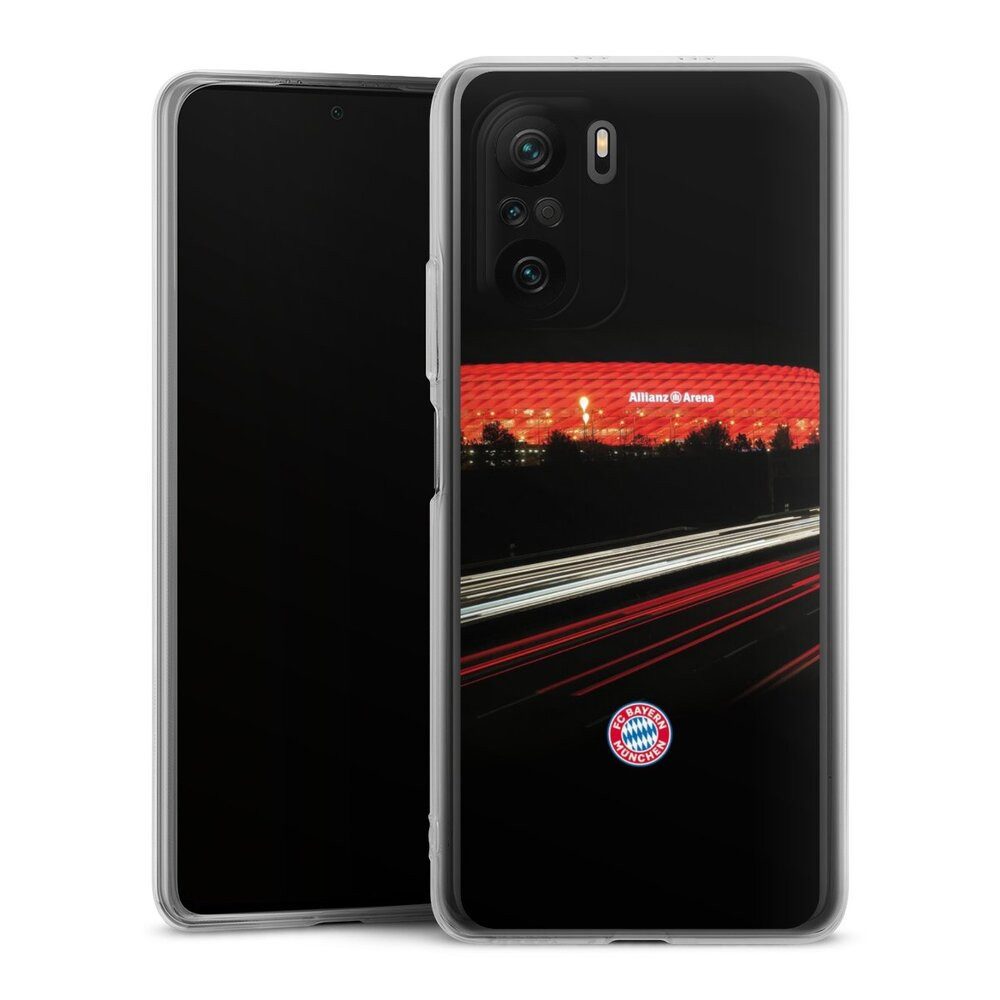 DeinDesign Handyhülle FC Bayern München FCB Stadion FC Bayern München Allianz Arena, Xiaomi Poco F3 Silikon Hülle Bumper Case Handy Schutzhülle