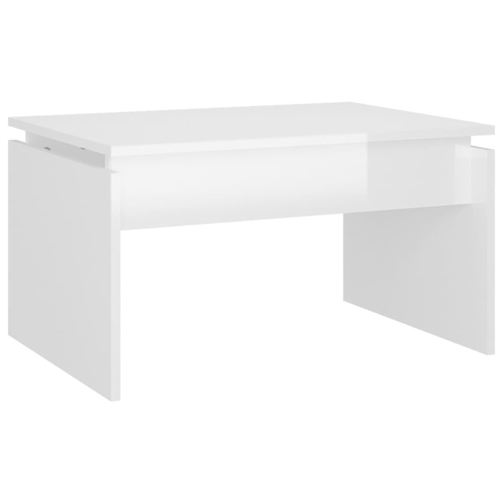 vidaXL Couchtisch Couchtisch Hochglanz-Weiß 68x50x38 cm günstig online kaufen