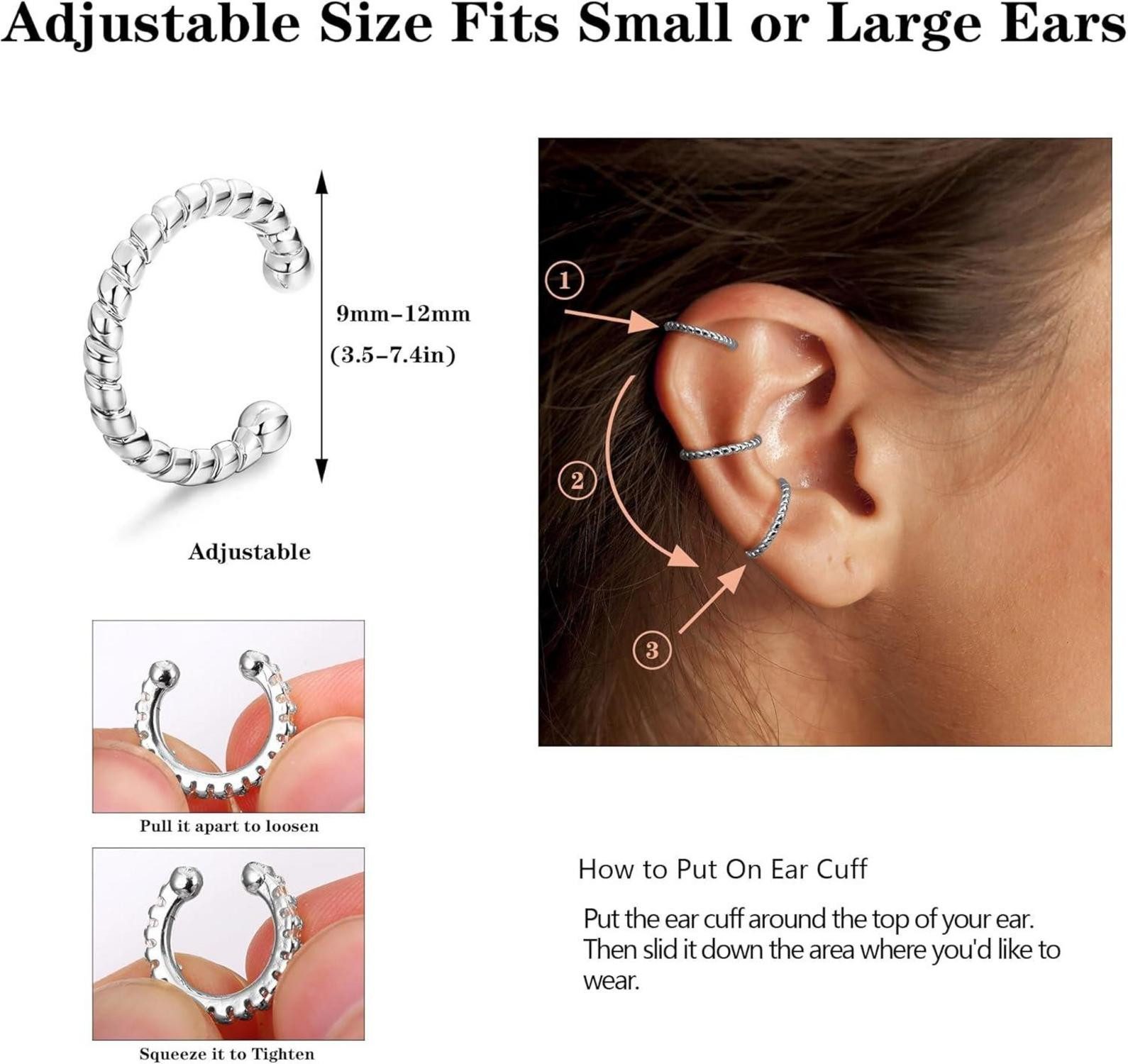 LuxusKollektion Schmuckset Ear Cuff Set Damen günstig online kaufen