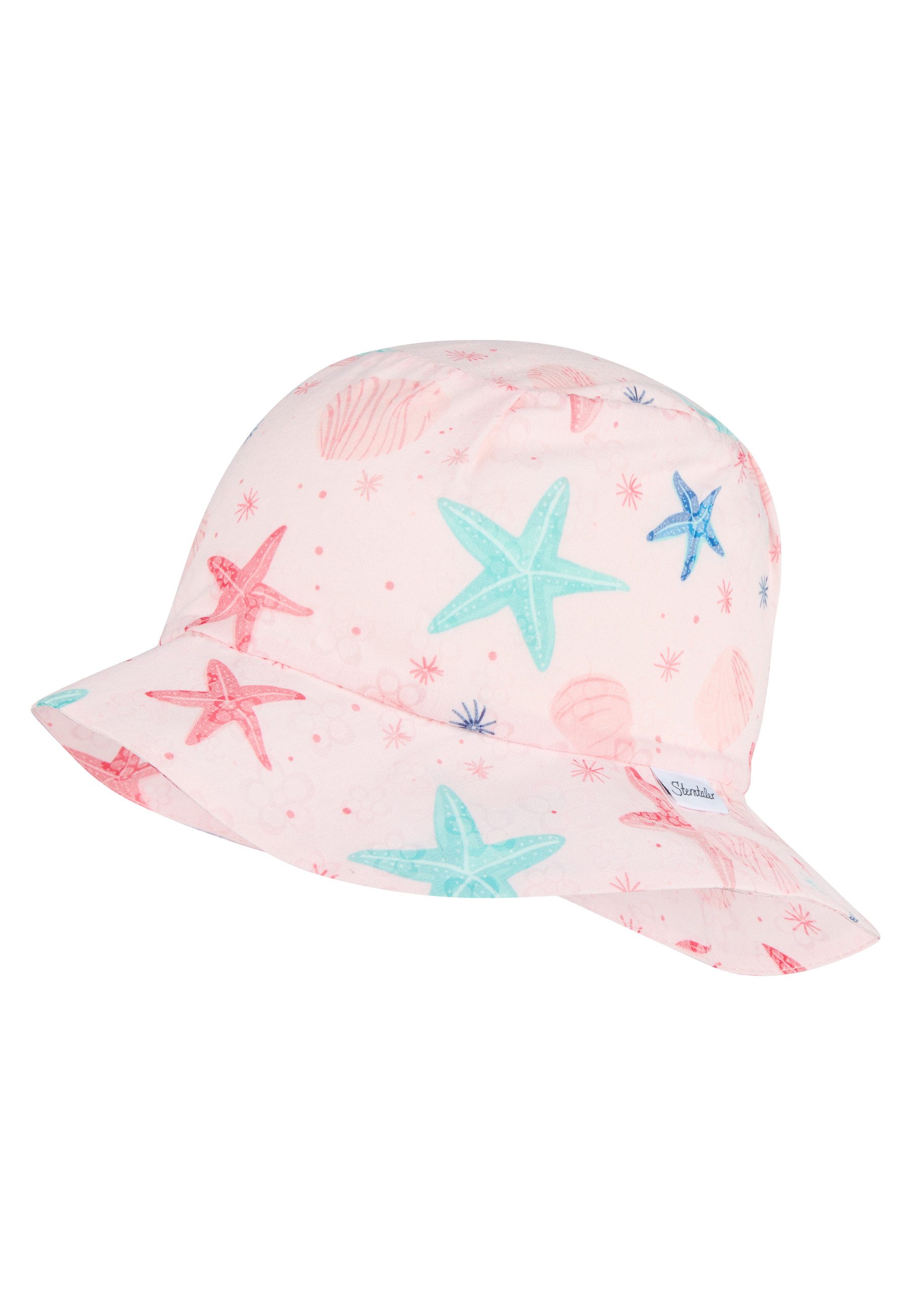 Sterntaler® Sonnenhut Hut Seesterne (1-St) Baumwoll-Mischgewebe-Hut mit Seesternenprint, gefüttert mit Bio-Batist
