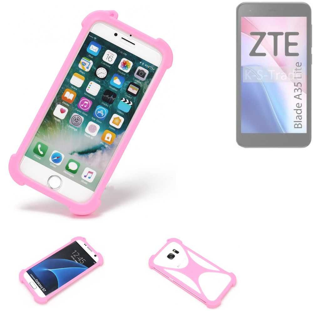 K-S-Trade Handyhülle für ZTE Blade A35 Lite, Handy Hülle Schutz Hülle Bumper Silikon Schutz Hülle Cover Case