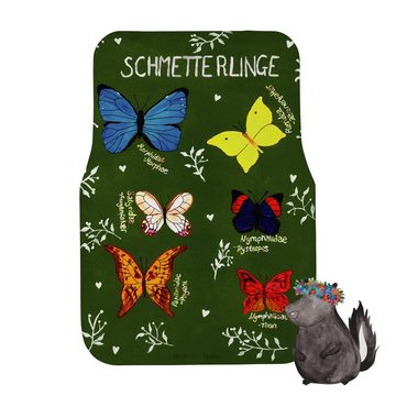 Fußmatte Schmetterlinge - Geschenk, Fahrer, Autofußmatten, Dekoration, Butterf, Mr. & Mrs. Panda, Höhe: 0.5 mm