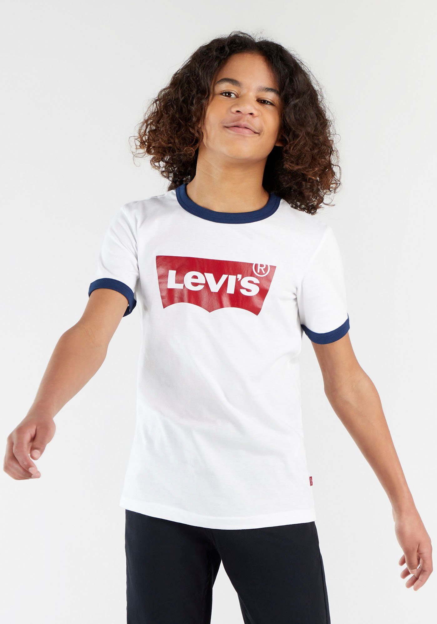 Levi's® Kids T-Shirt TEE weiß BOYS BATWING RINGER for