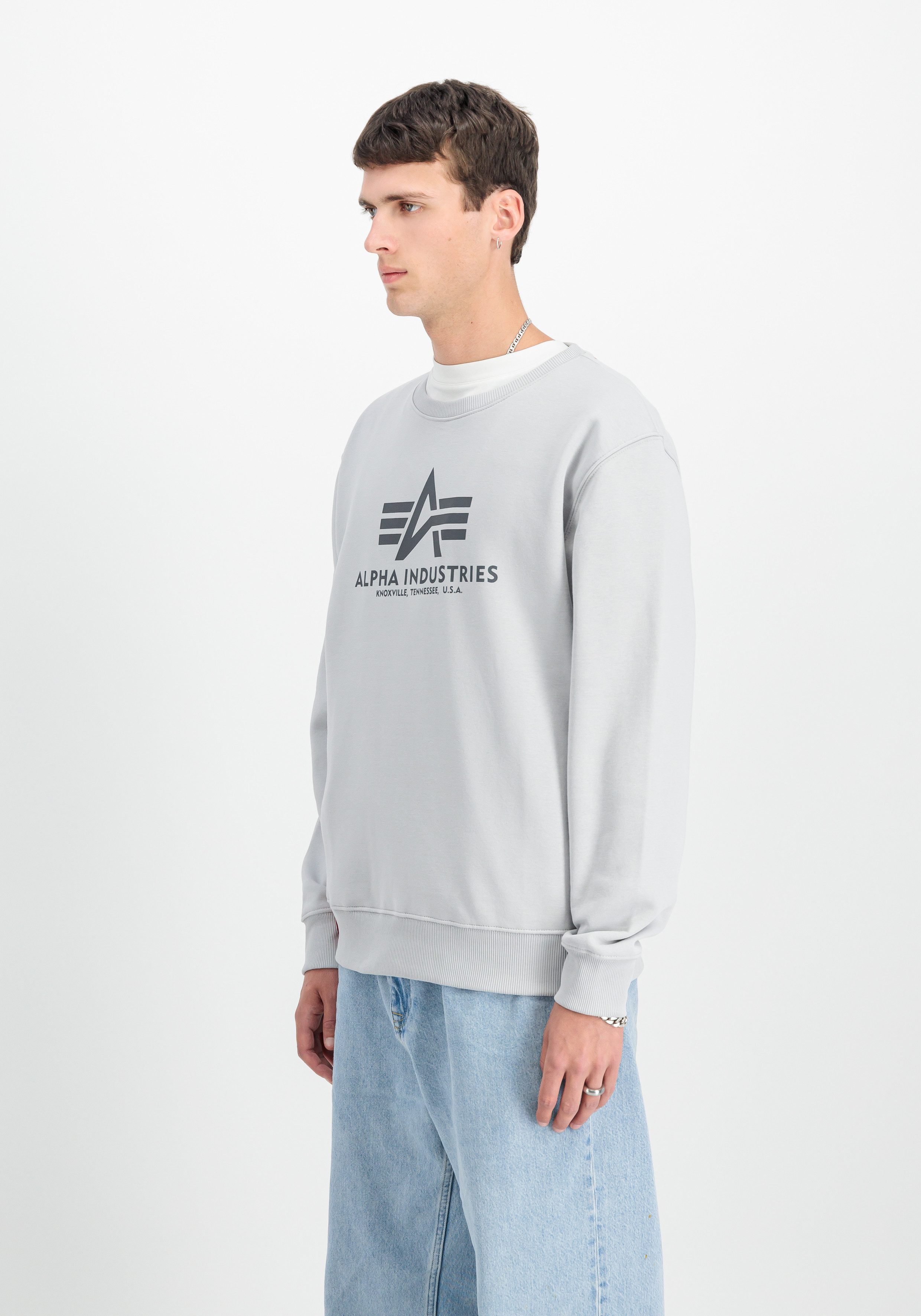 Alpha Industries Sweatshirt Basic Sweater Baumwollmischung, regular fit