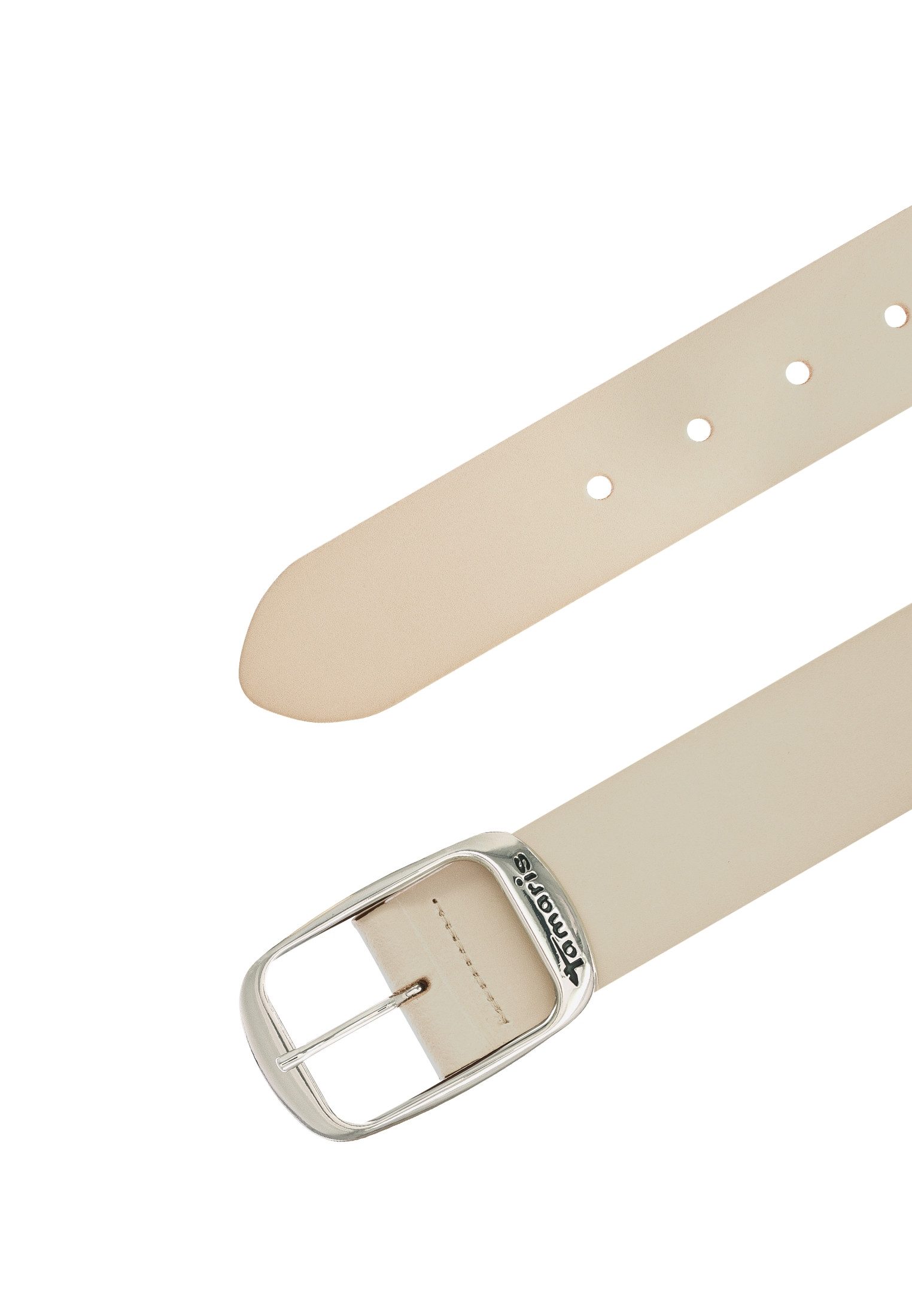 Tamaris Ledergürtel "Carmen Silver" Doppelschließe in glänzendem Silber