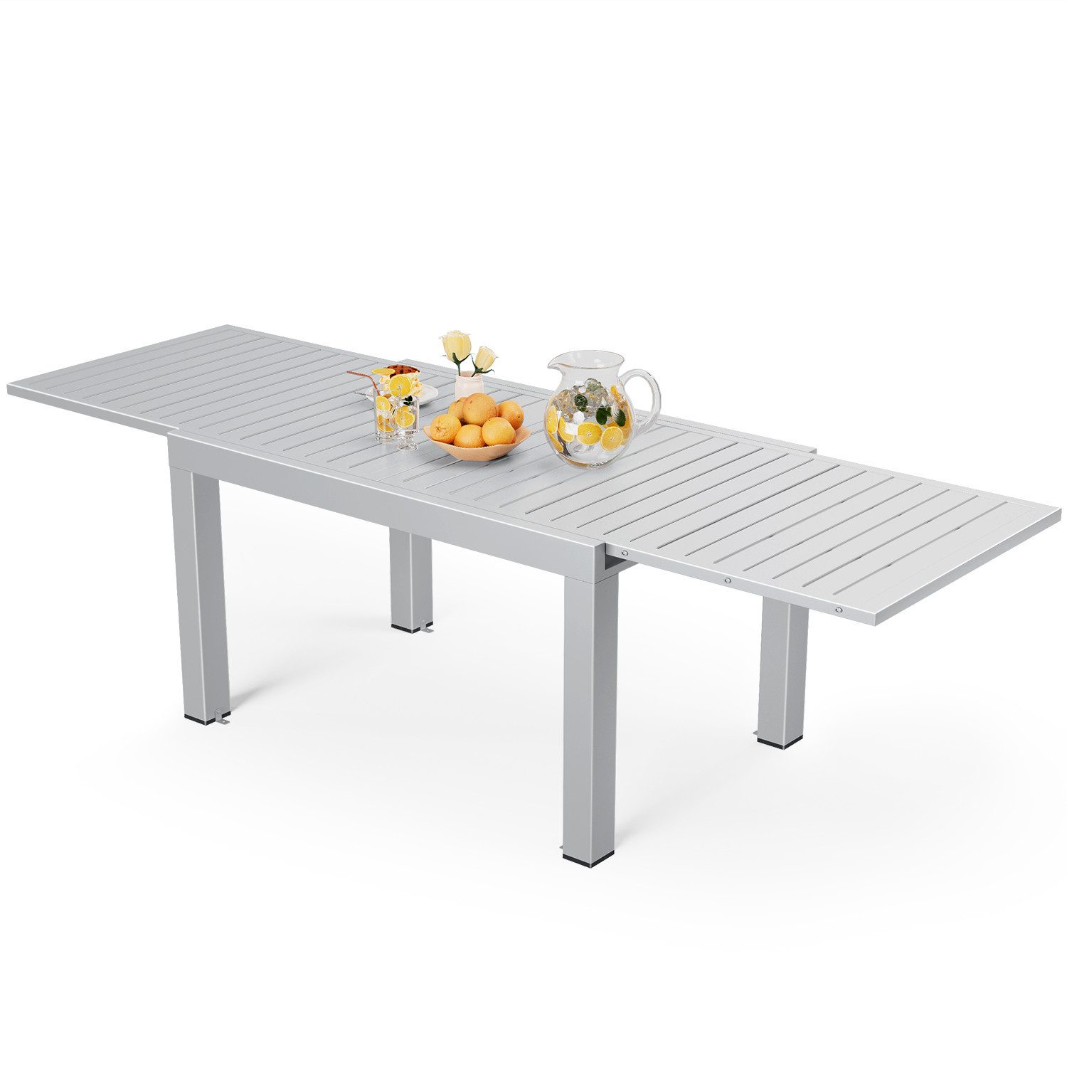 HOMALL Gartentisch Aluminium Esstisch für 6 günstig online kaufen