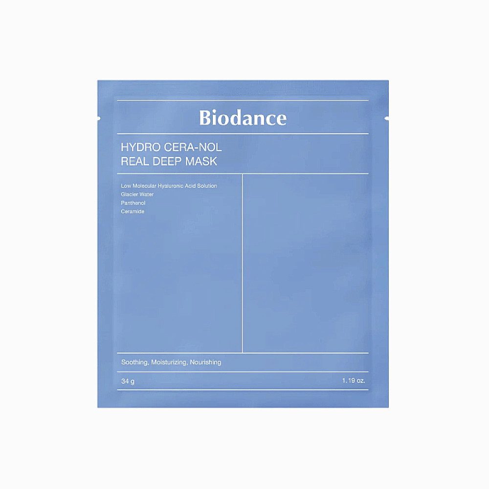 Tuchmaske Biodance Hydro Cera-Nol Real Deep Mask (4 Stück)