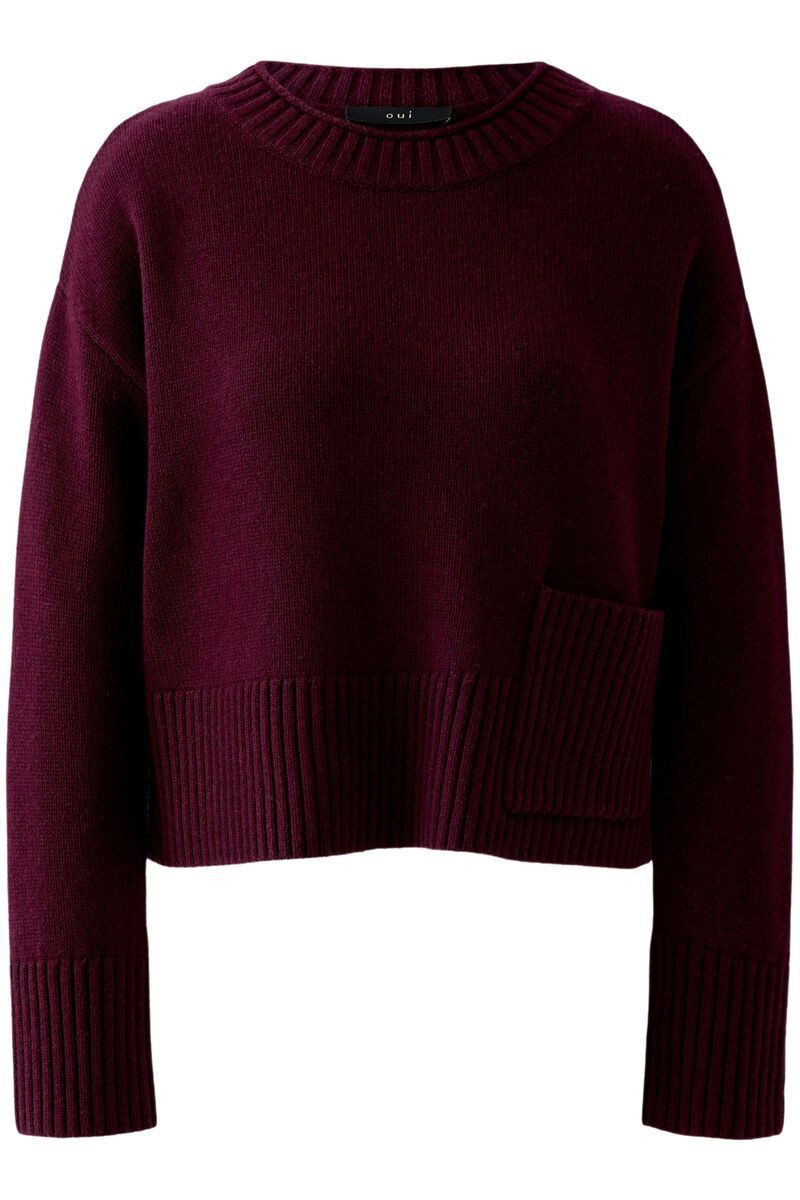 Wollpullover Oui Lässiger Pullover - boxy im Shape