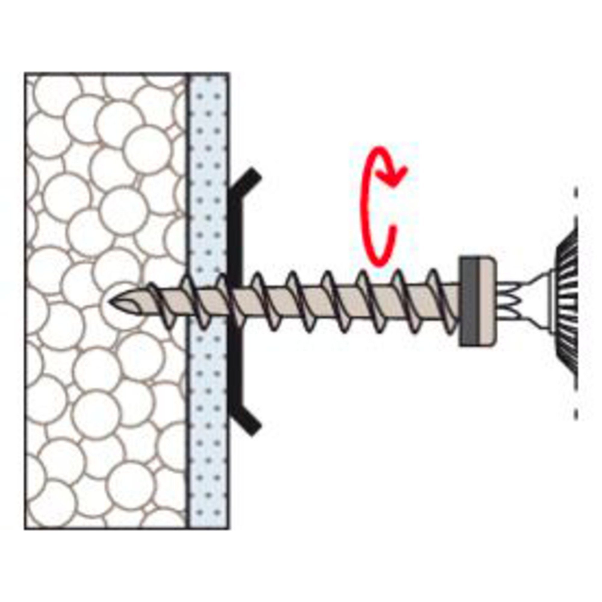 Fischer Schraube fischer Dämmstoffschraube FID-Z, Schraube, (50