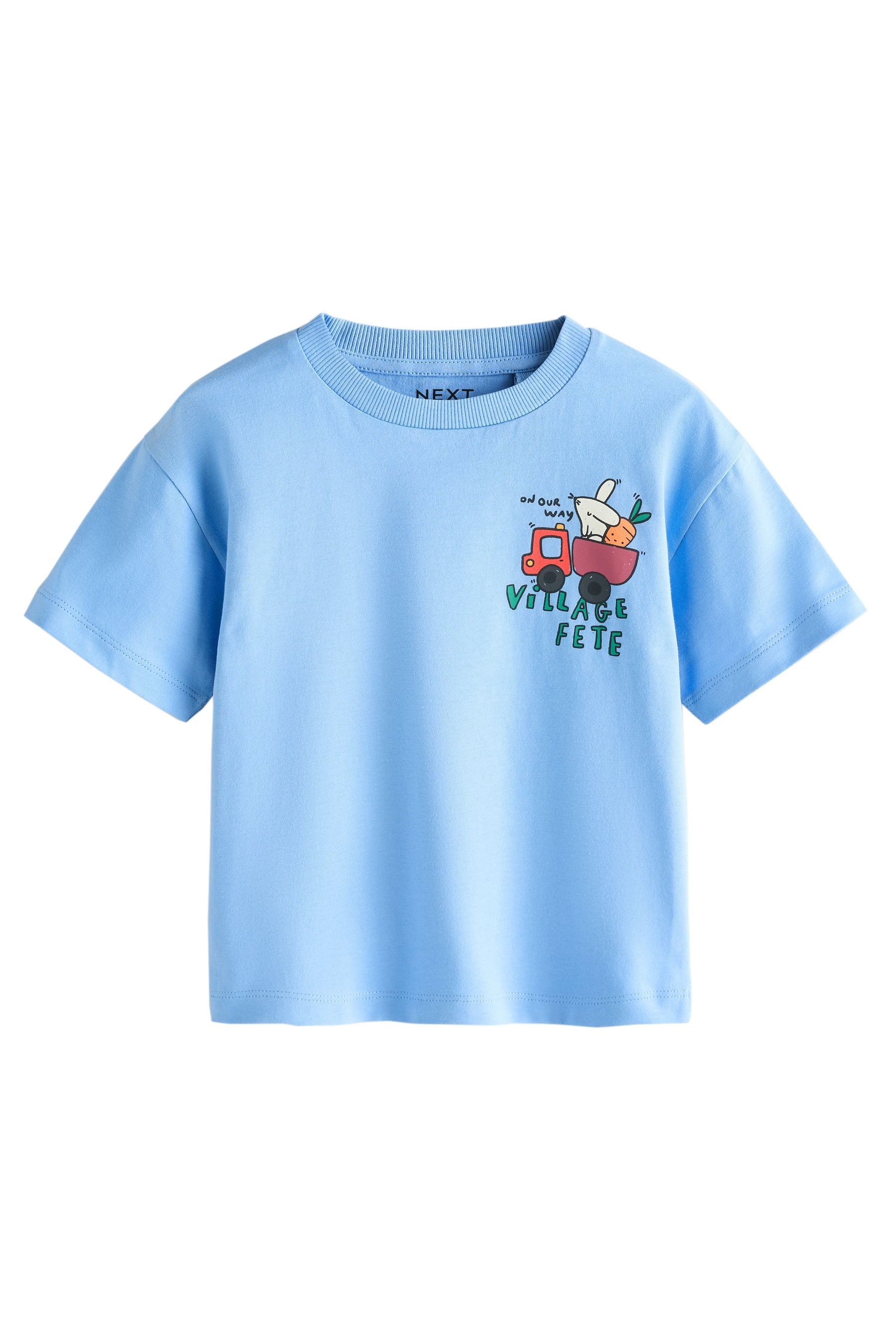 T-Shirt Kurzarm-T-Shirt mit Rücken-Print