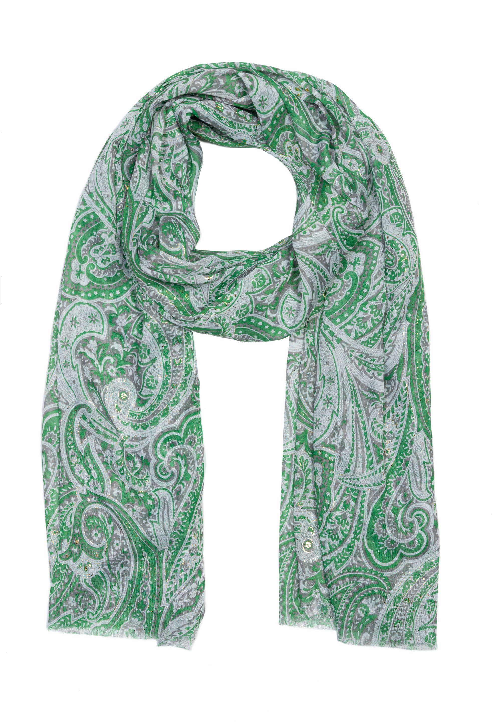 Paisley in Verarbeitung Modeschal Design Tönen, femininen hochwertige Grün Schal Goodman
