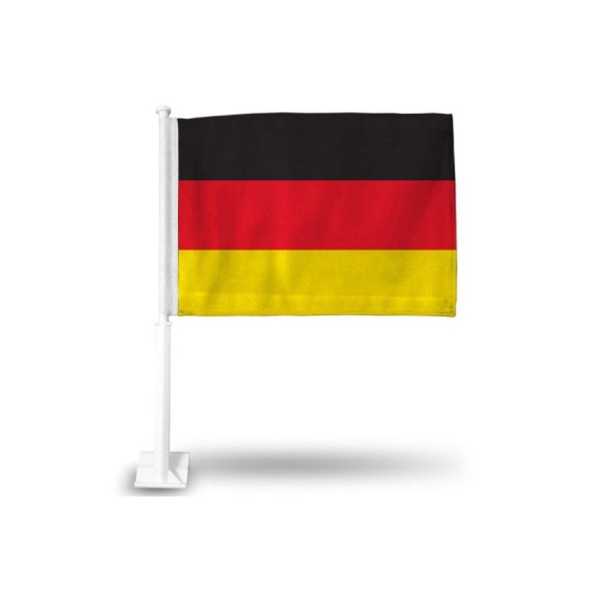 dicker Autofahne 1-St., Flagge für Stab (Autofahne, ARLI 45x30cm Autoflagge Packung), Deutschlandflagge 45x30cm Fahne inklusive Robust Halterungs-Clip Auto Deutschland