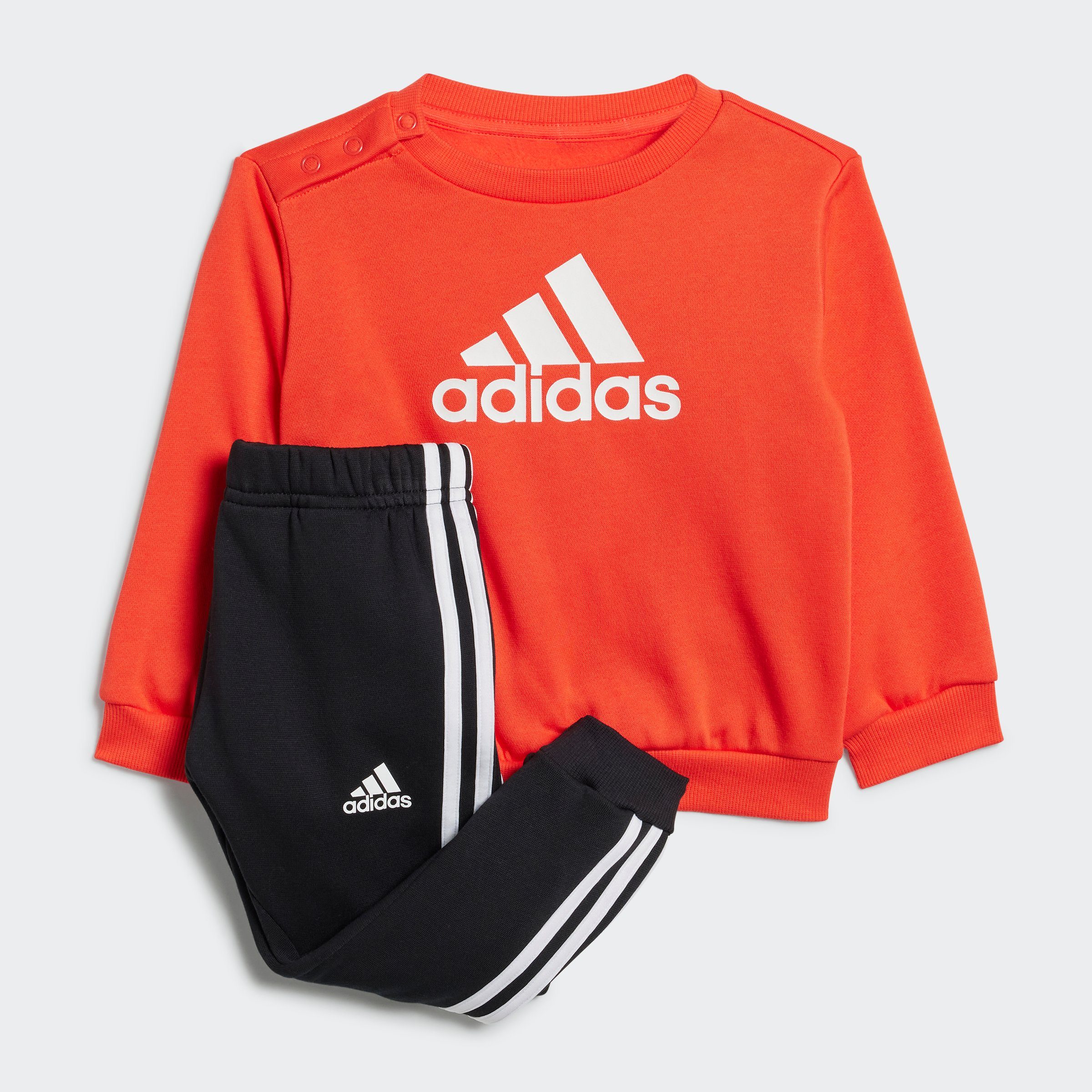 adidas Sportswear Trainingsanzug I BOS LOGO JOG (Set, 2-tlg) BRIRED/WHITE