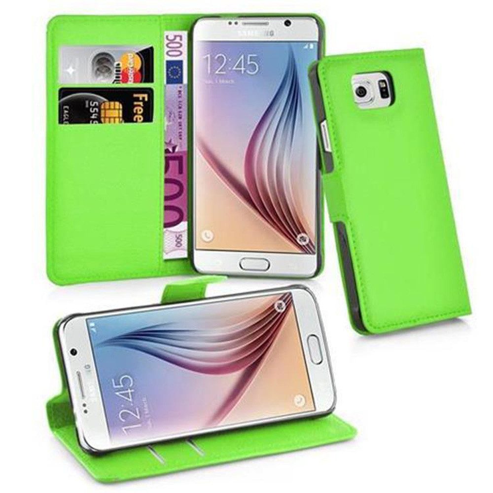 Cadorabo Handyhülle für Samsung Galaxy S6 Hülle Samsung Galaxy S6, Hülle Schutzhülle mit Standfunktion, Kartenfach und Magnetverschluss