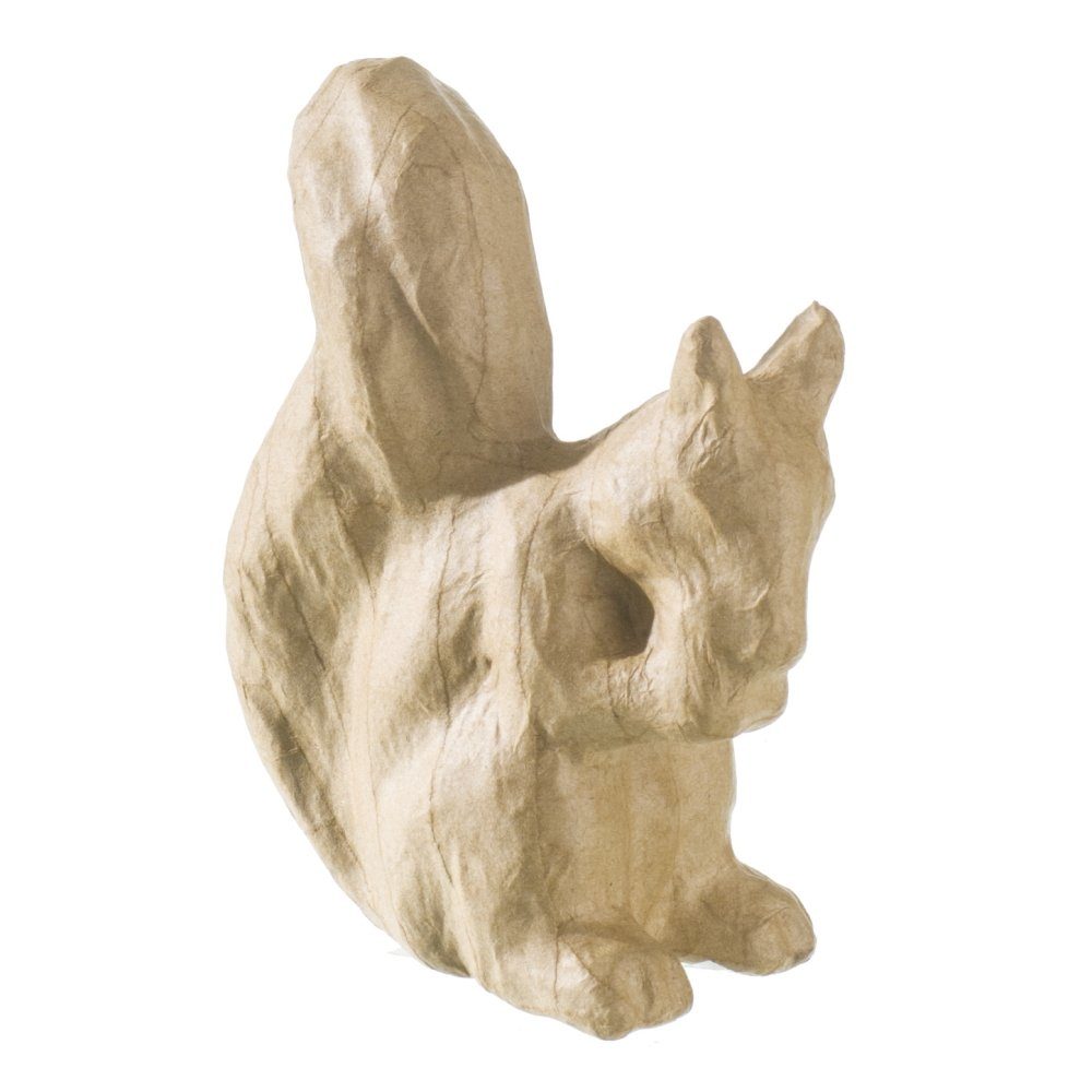 MEYCO Hobby Dekofigur PappArt Figur, Eichhörnchen, 10,5 x 5 x 12,5 cm | Dekofiguren