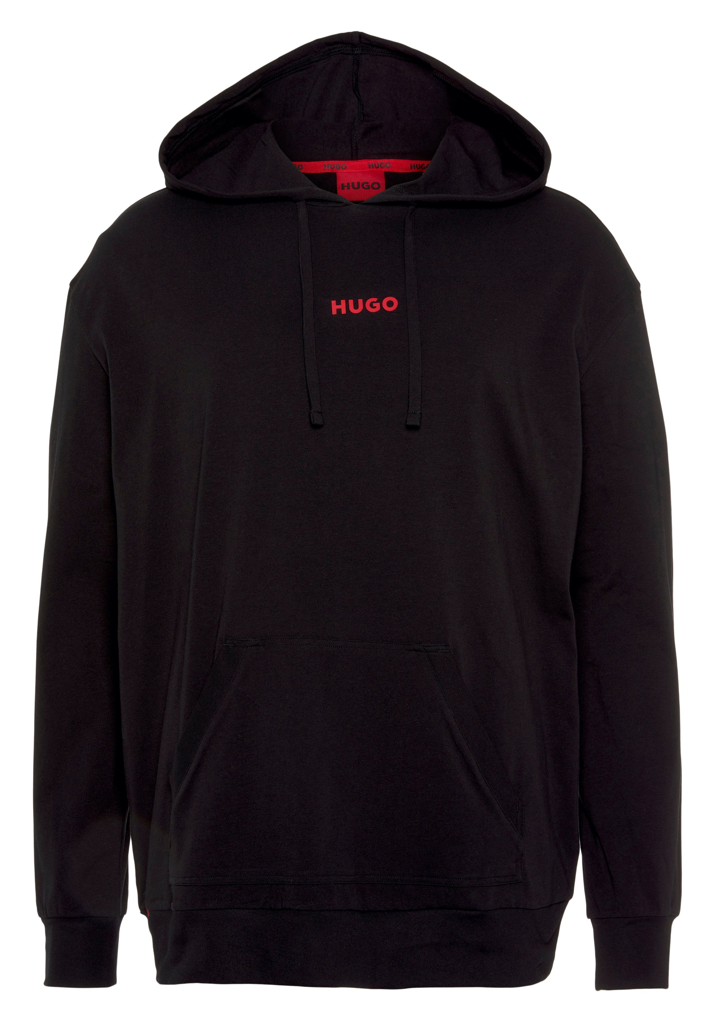 HUGO Kapuzensweatshirt Linked Hoodie mit Kängurutasche