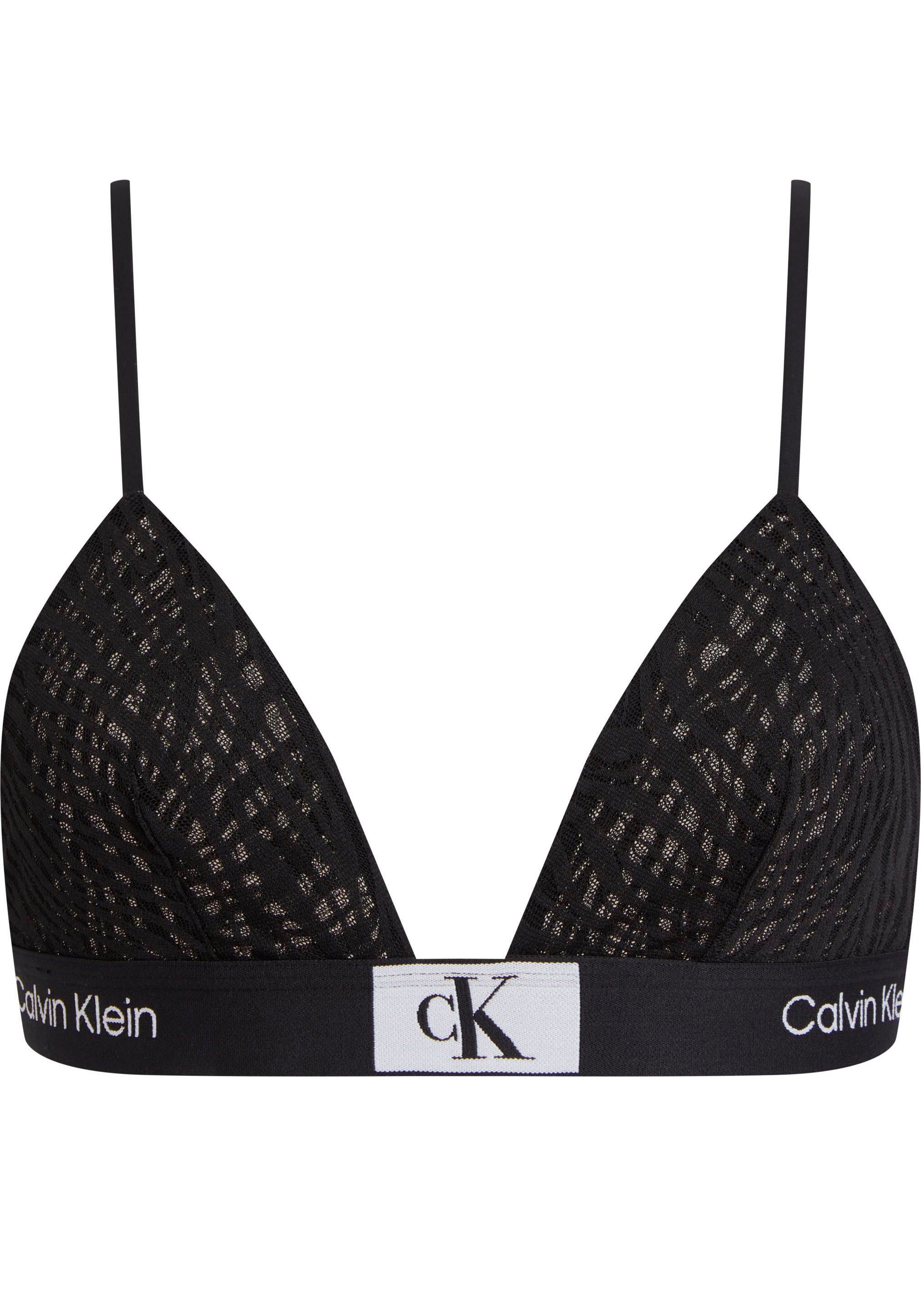Calvin Klein Underwear Triangel-BH mit sportlichem Elastikbund schwarz