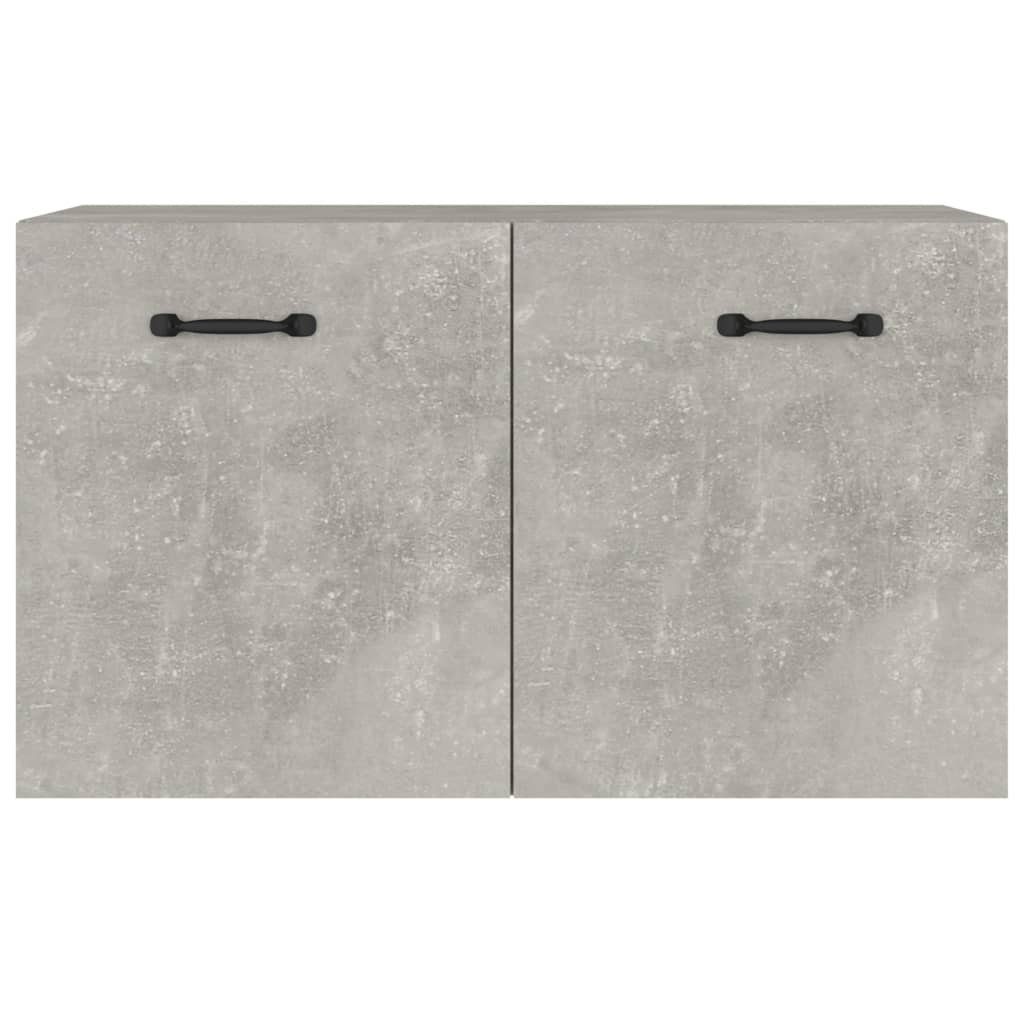 Wandschrank Holzwerkstoff vidaXL (1-St) 60x36,5x35 Betongrau cm Fächerschrank