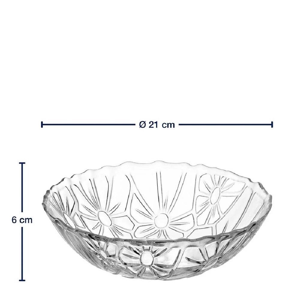 LEONARDO Servierschale Leonardo Schale Giorno Transparent (21cm)